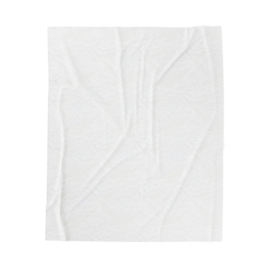 Inspirational Quote Velveteen Plush Blanket — Minimal Text Comfort Throw