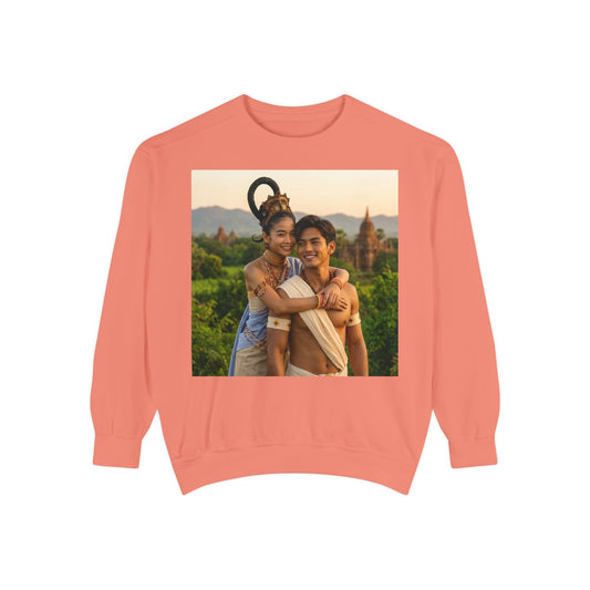Couple Portrait Sweatshirt — Romantic Travel Photo Crewneck