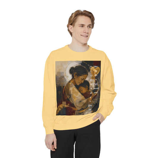 Sweatshirt — Loving Mother & Child Vintage Art Print