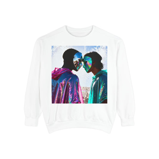 Cosmic Lovers Art Sweatshirt