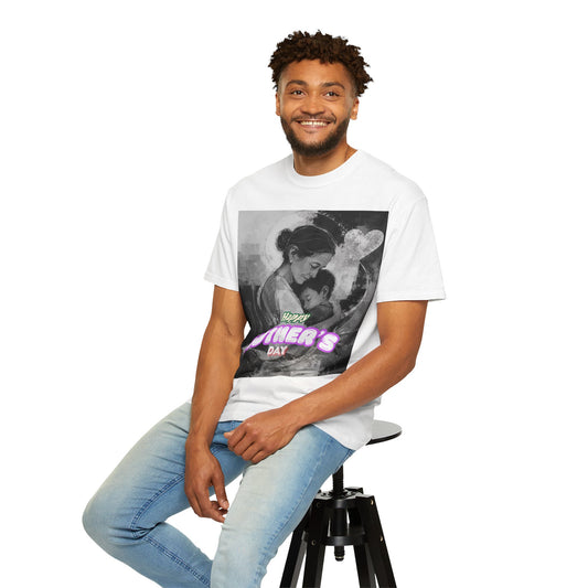 Mother's Day T-Shirt - Vintage Mother & Baby Portrait with "Happy Mother's Day"