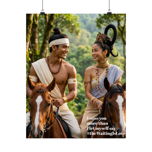 Romantic Historical Movie Matte Poster — “I miss you more than I let myself say”