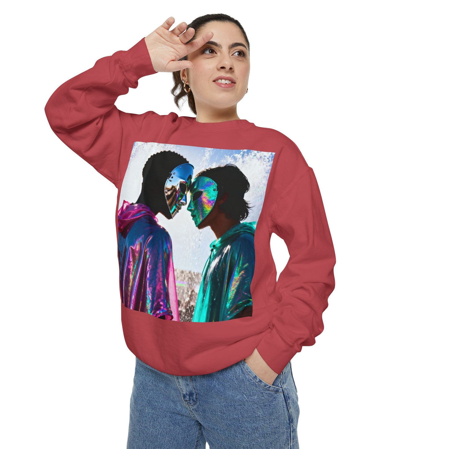 Cosmic Lovers Art Sweatshirt