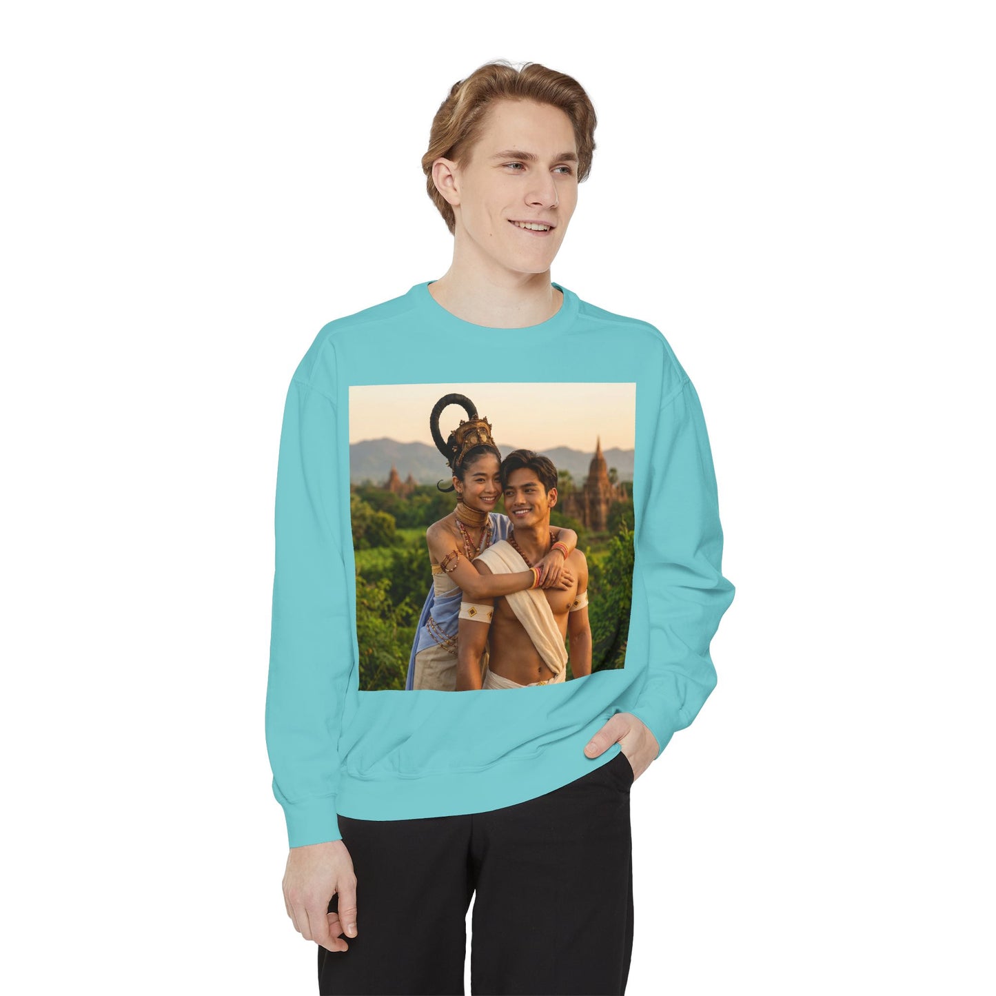 Couple Portrait Sweatshirt — Romantic Travel Photo Crewneck
