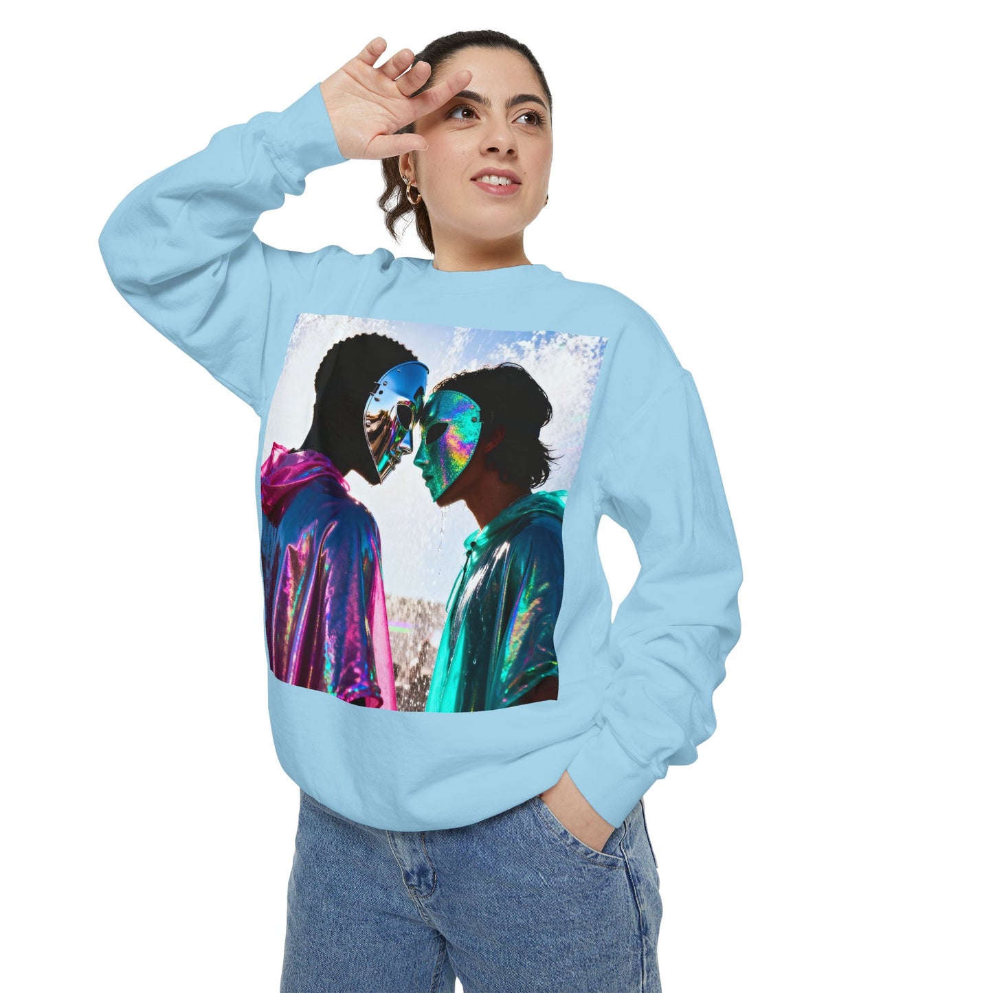 Cosmic Lovers Art Sweatshirt