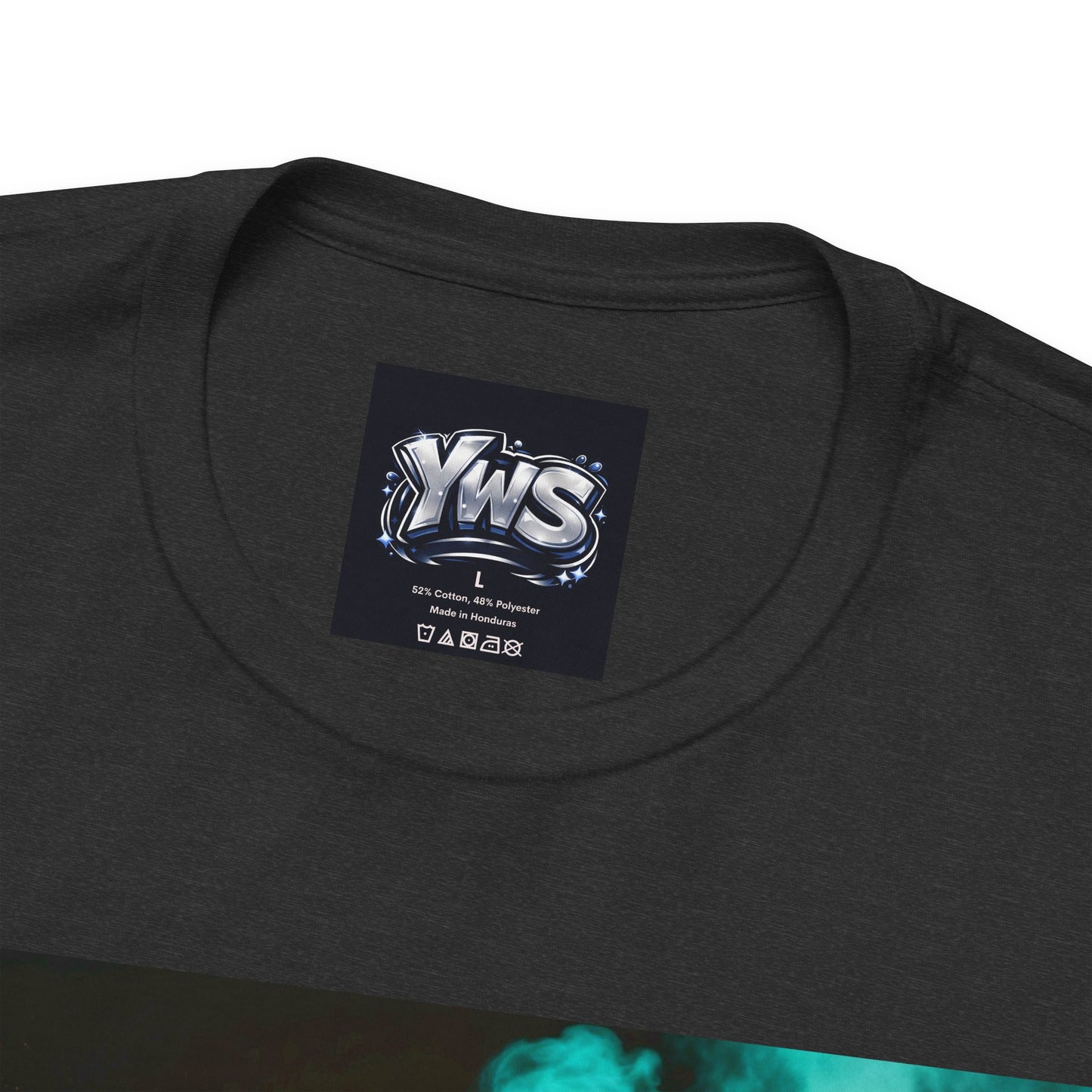 Concert Silhouette Tee — Colorful Smoke Festival Photo T‑Shirt