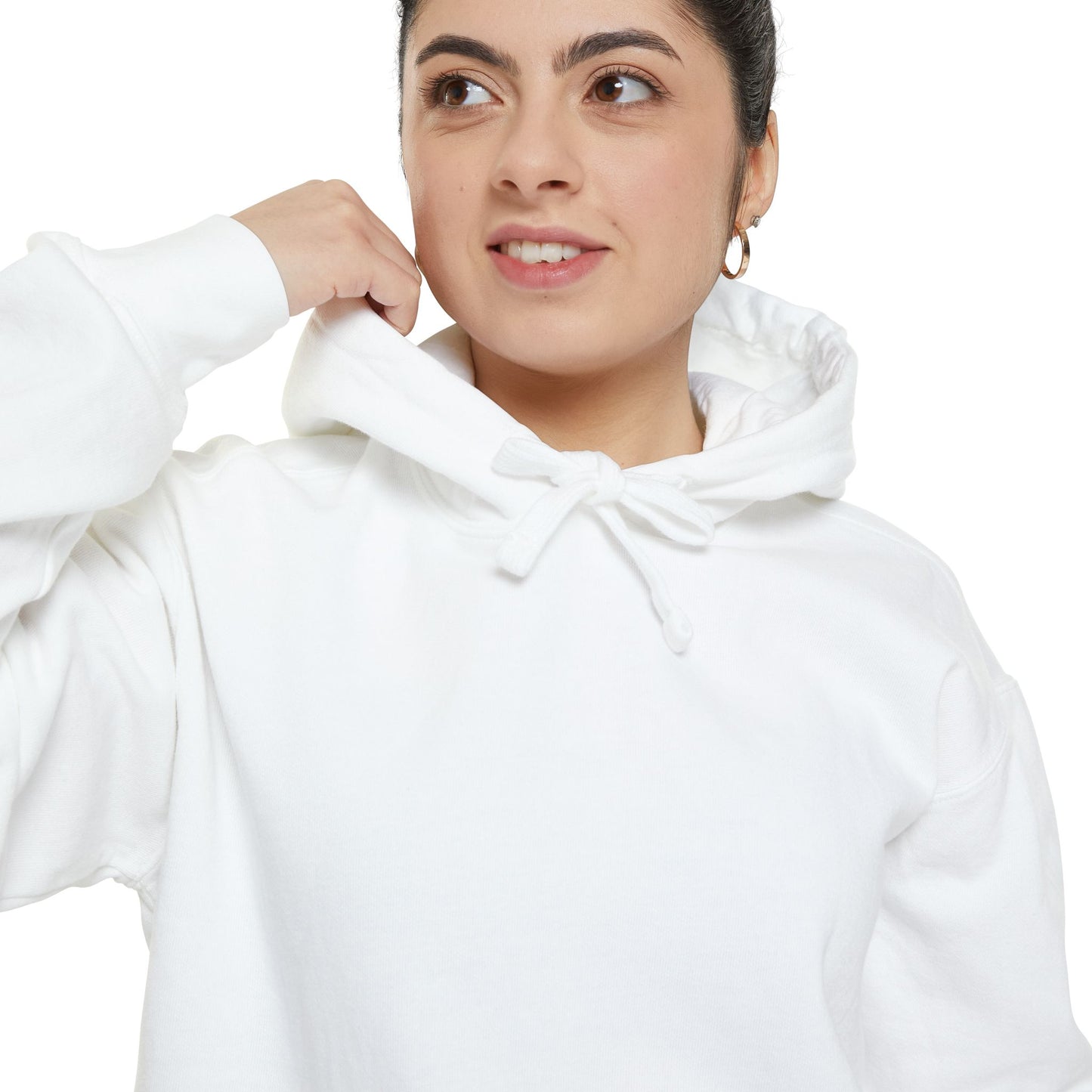 Classic White Hoodie — Minimal Garment-Dyed Pullover for Everyday Comfort