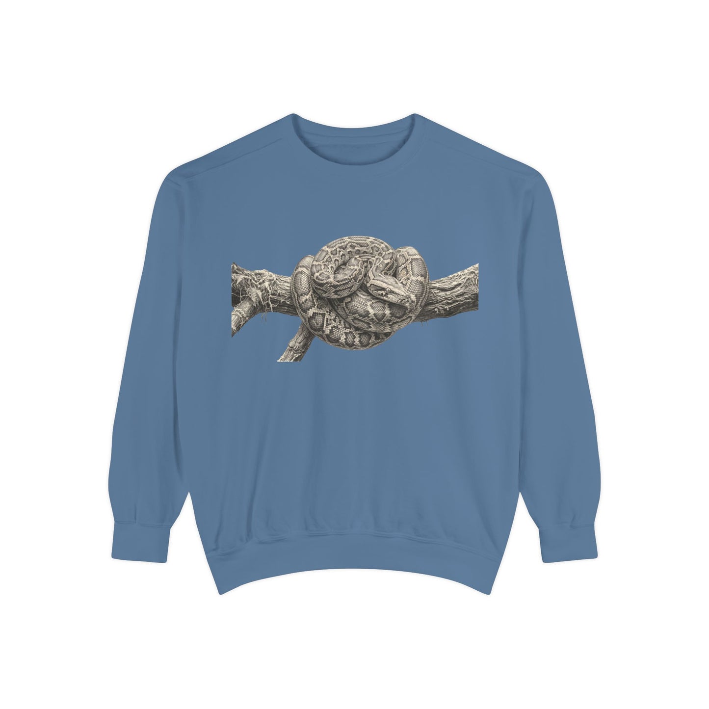 Unisex Garment-Dyed Sweatshirt (Burmese Python)