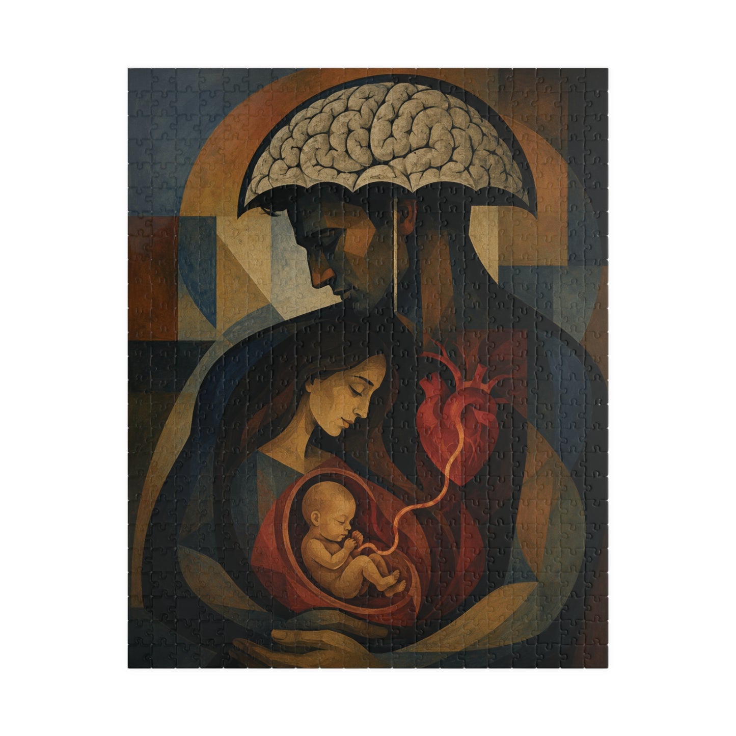 Embrace of Life 520‑Piece Art Puzzle — Seven-Month Lullaby Modernism Painting