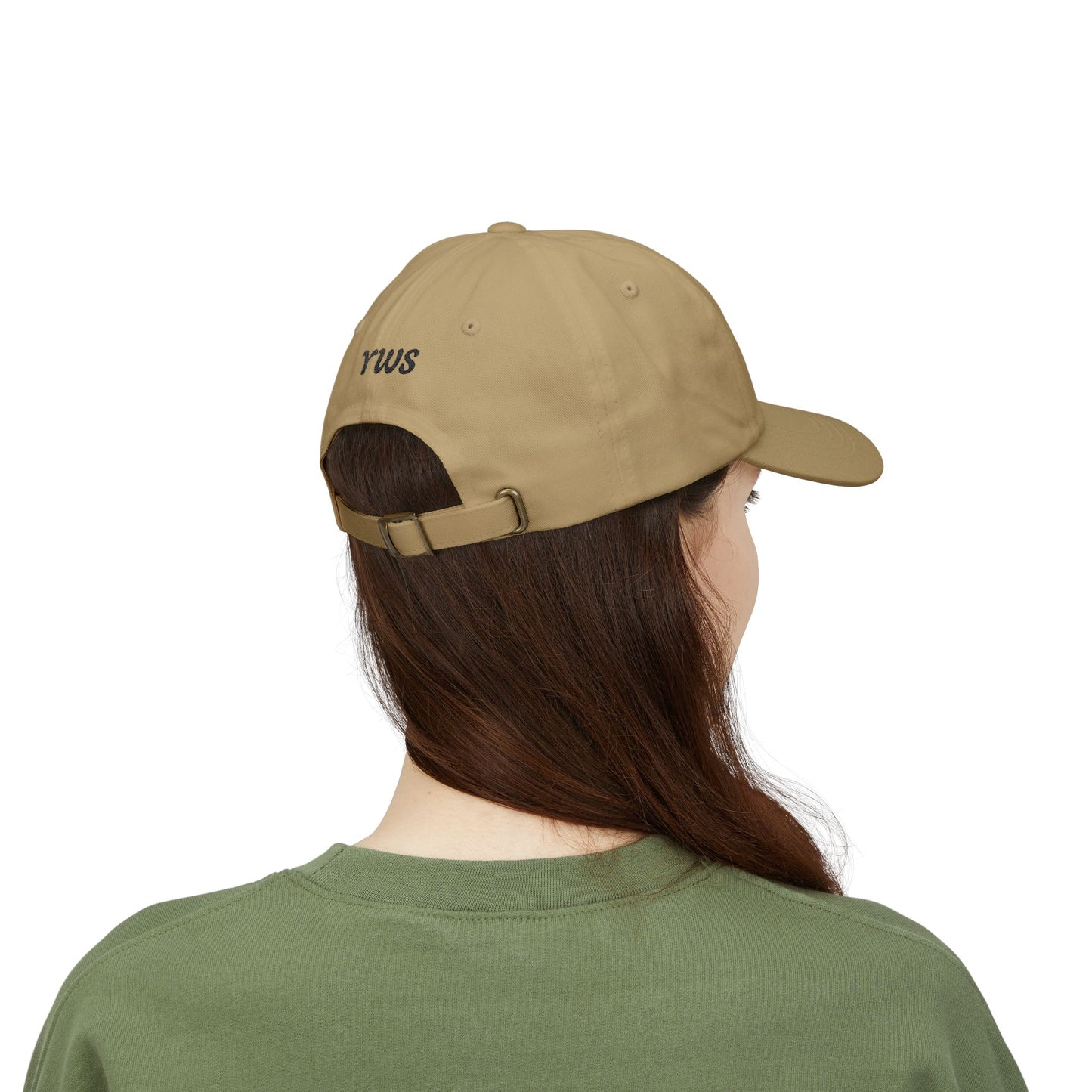 Still With Us Dad Cap — Embroidered 'Still With Us' & 'rws' White Baseball Hat