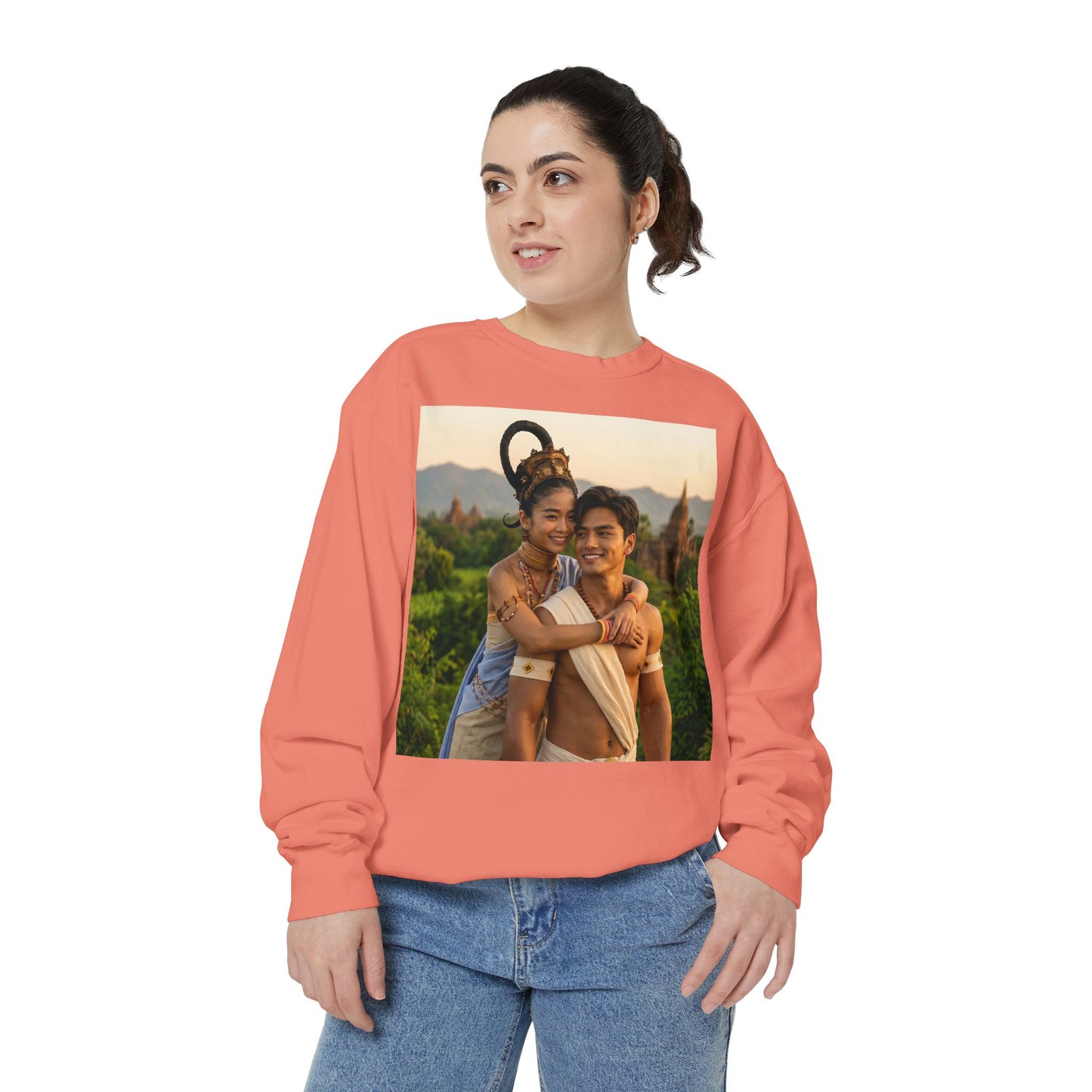 Couple Portrait Sweatshirt — Romantic Travel Photo Crewneck