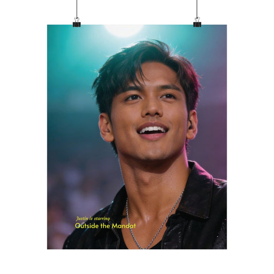 Vertical Matte Poster — Concert Portrait "Outside the Mandat"