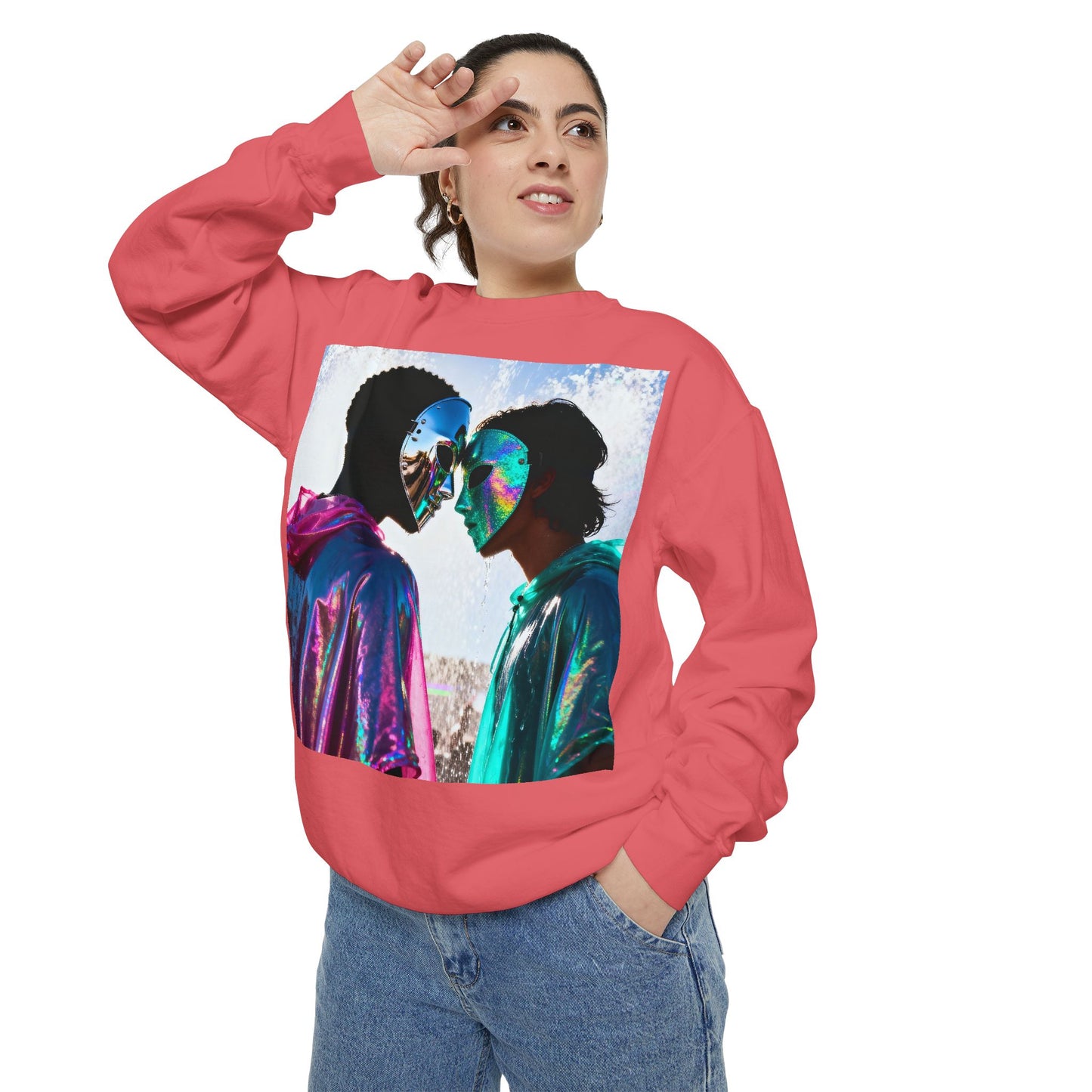 Cosmic Lovers Art Sweatshirt