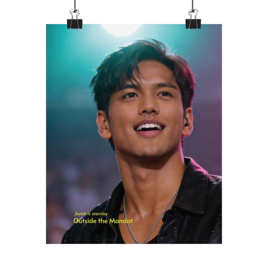 Vertical Matte Poster — Concert Portrait "Outside the Mandat"