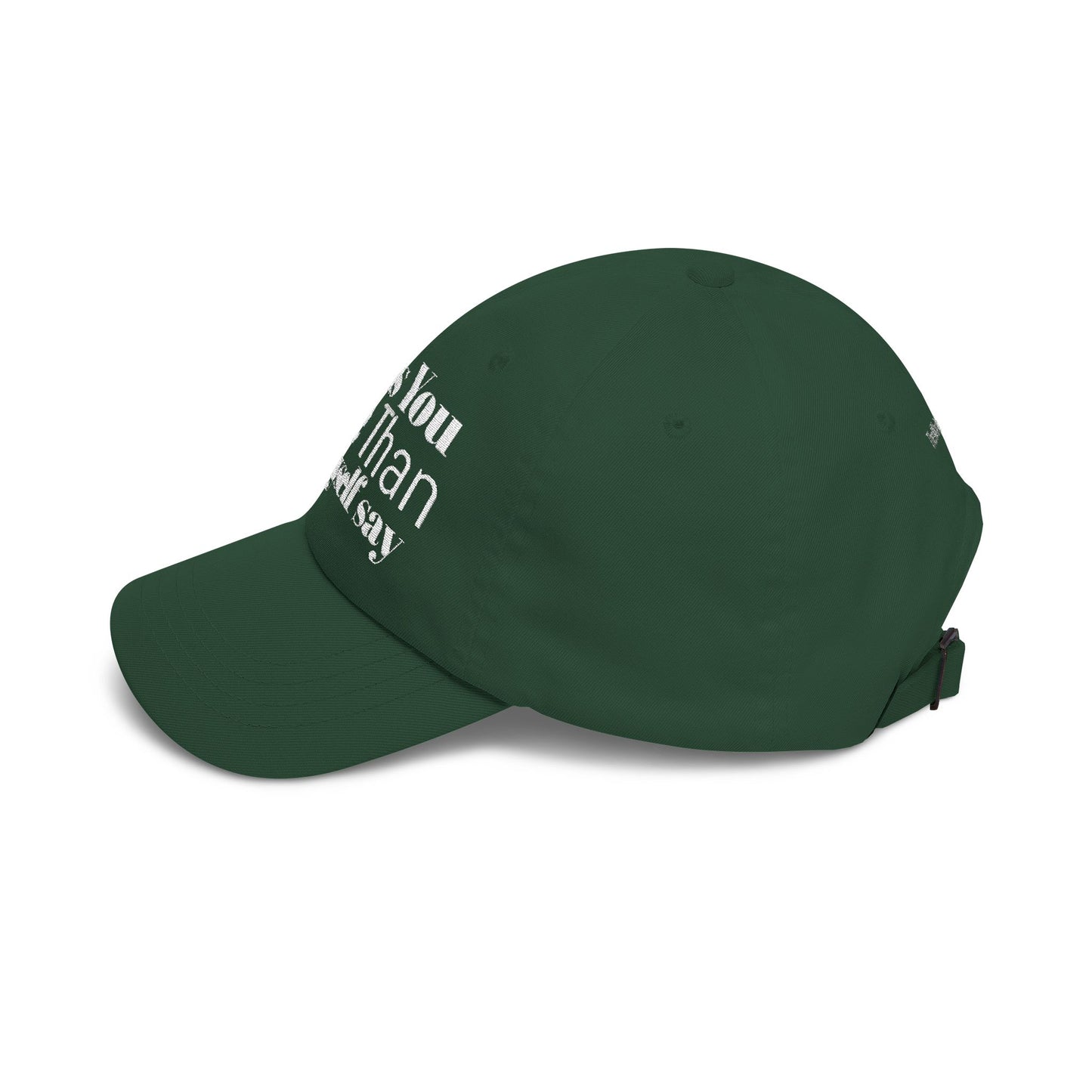 Classic Dad Cap — Embroidered ‘I Miss You More Than I’ll Ever Say’ White Baseball Hat