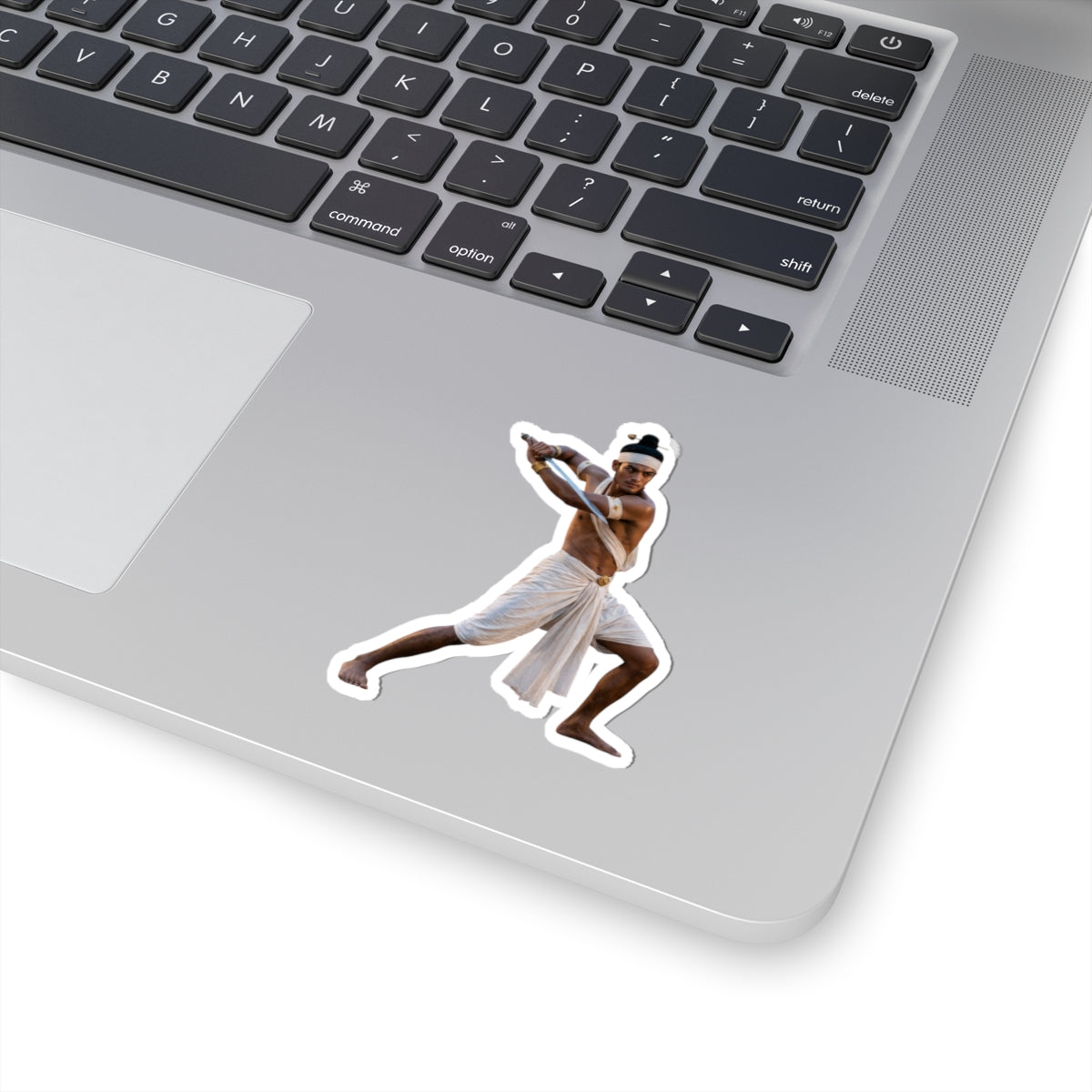 Martial Arts Warrior Sticker — Traditional Fighter Photo Kiss-Cut Laptop Decal