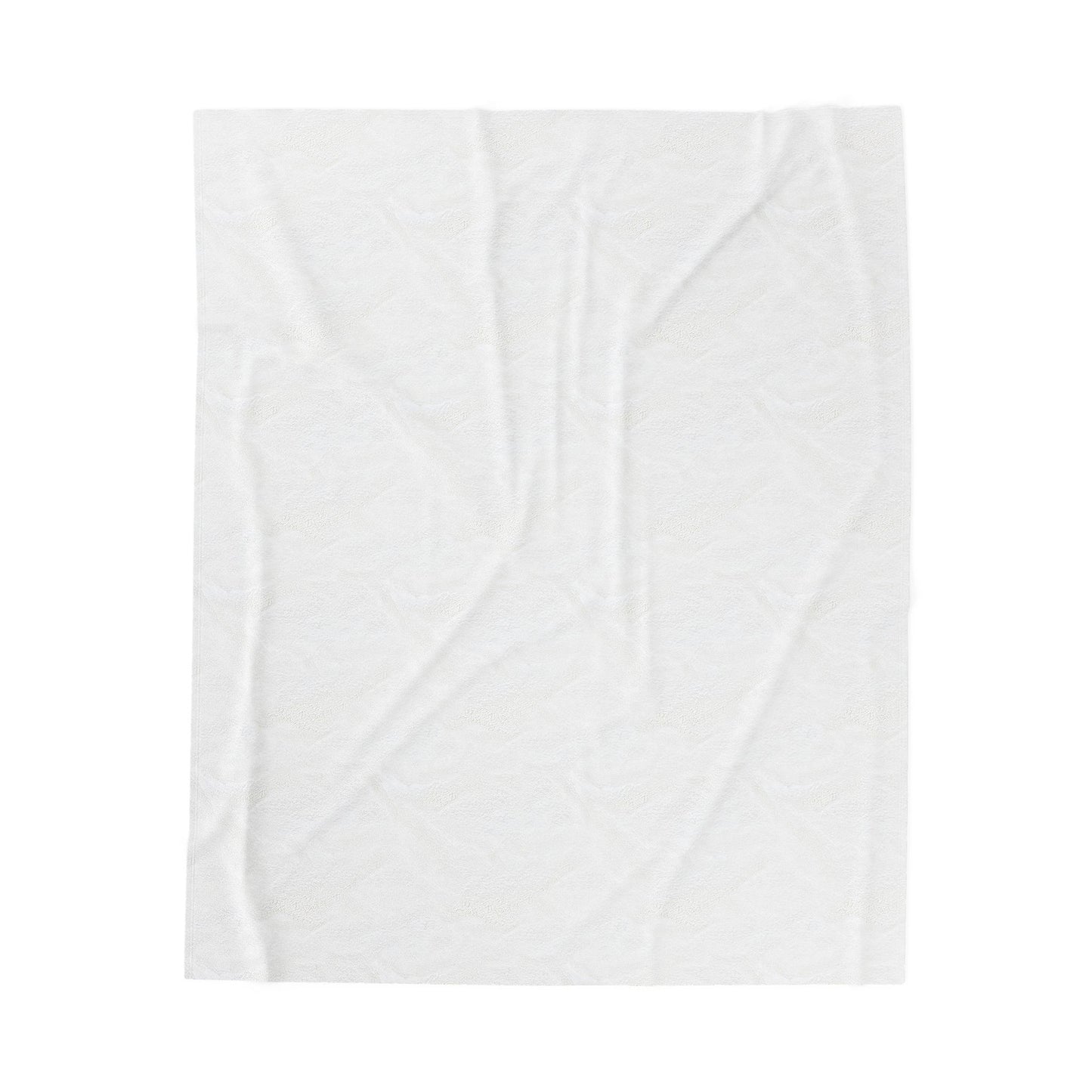 Inspirational Quote Velveteen Plush Blanket — Minimal Text Comfort Throw