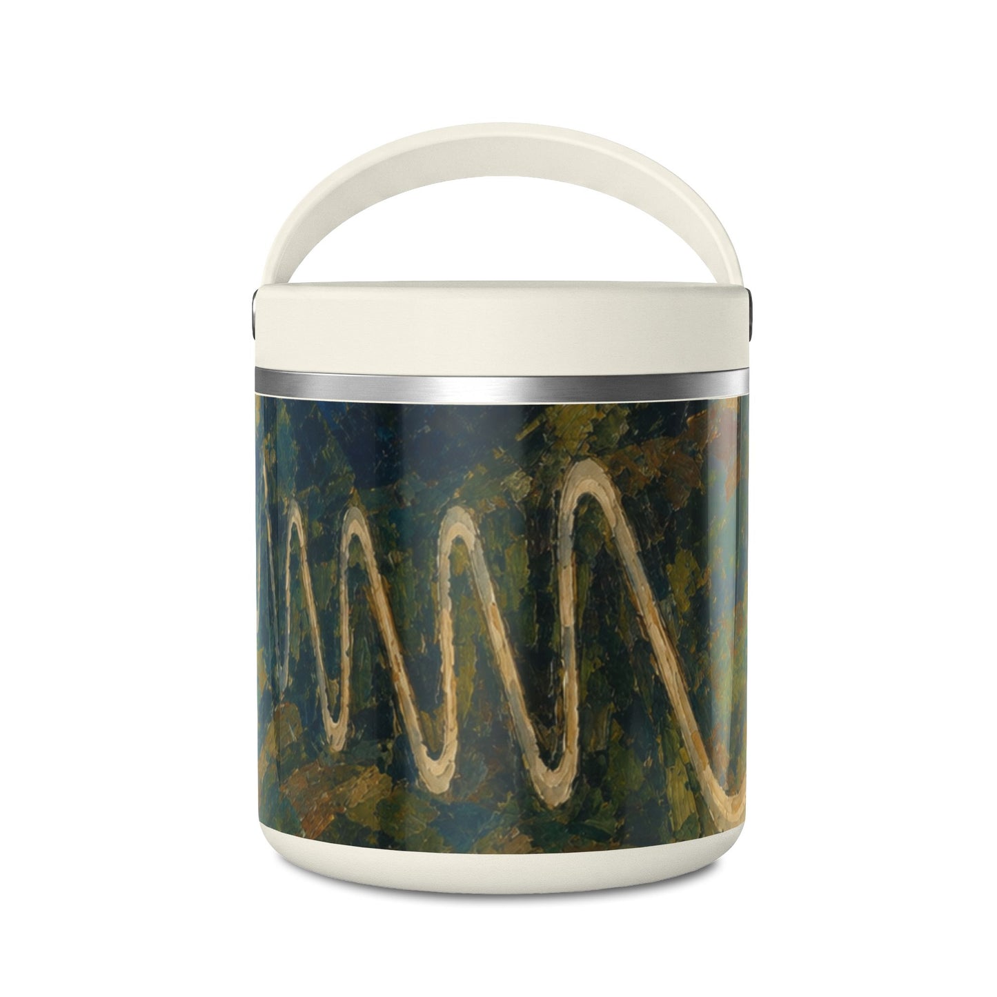 25oz Insulated Food Jar — Abstract Art Ledo road (Burma)