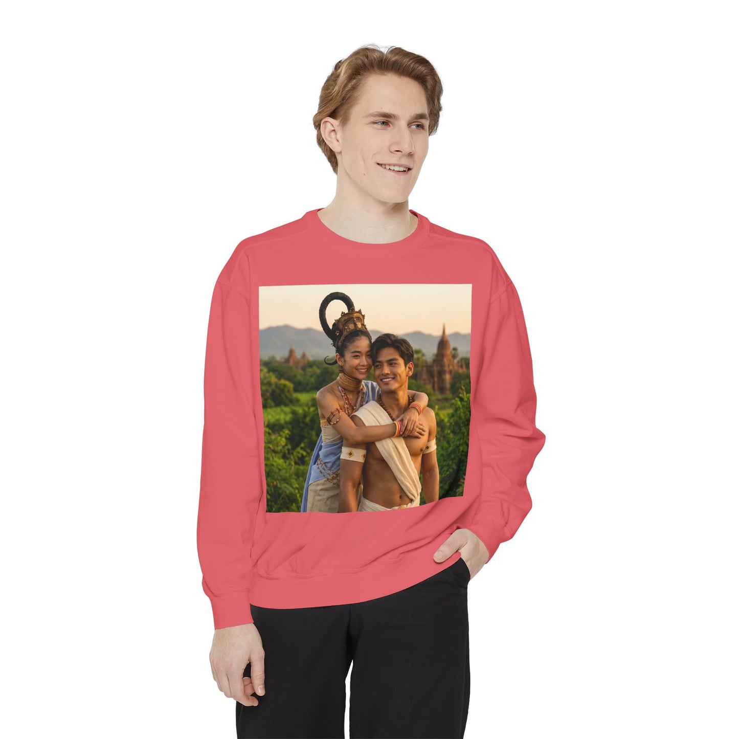 Couple Portrait Sweatshirt — Romantic Travel Photo Crewneck