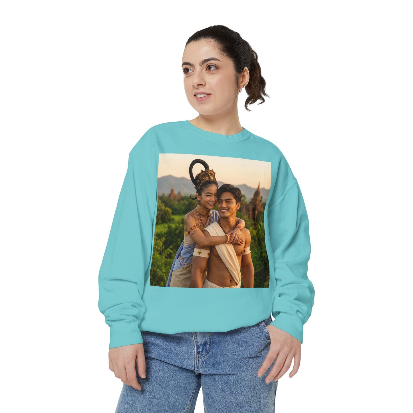 Couple Portrait Sweatshirt — Romantic Travel Photo Crewneck