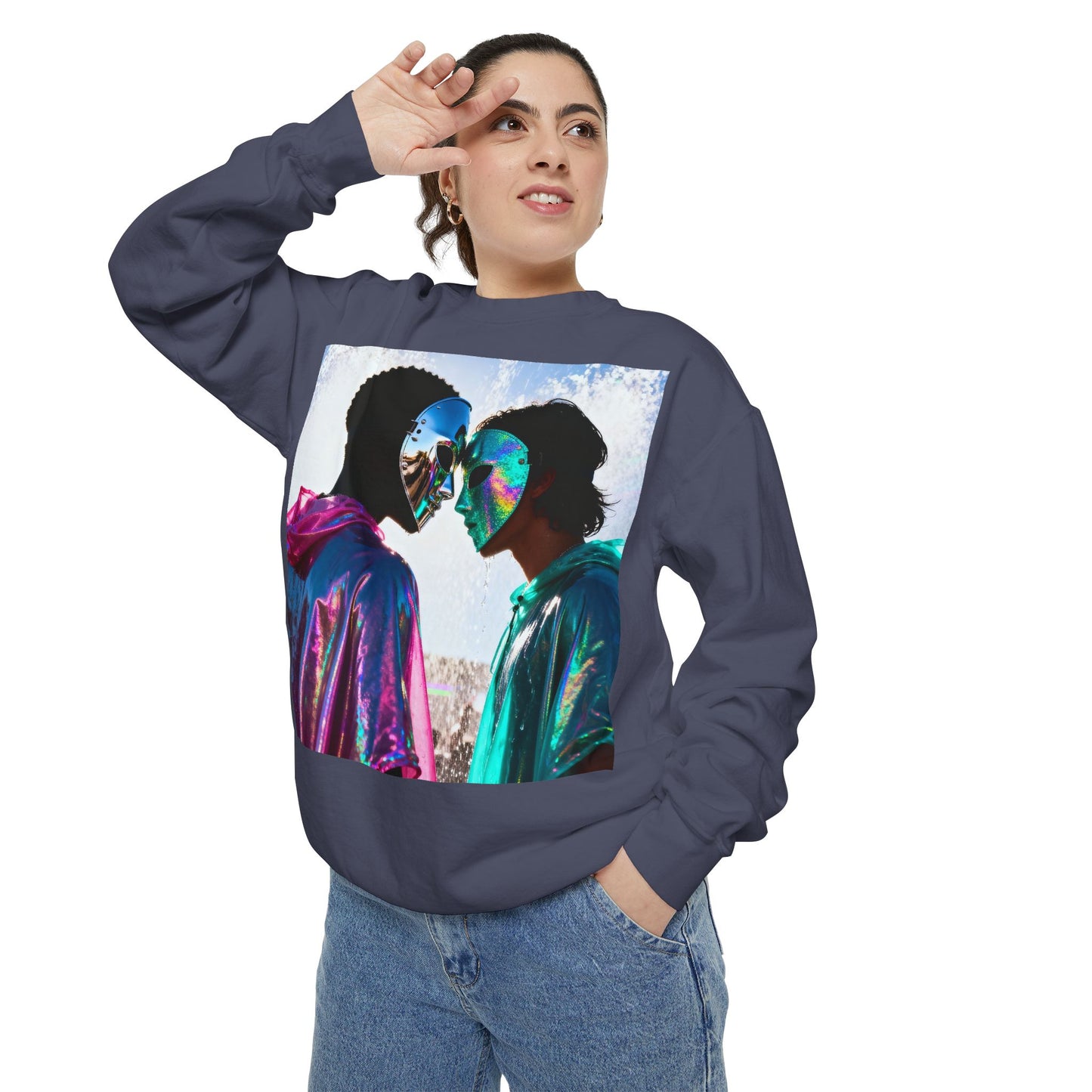 Cosmic Lovers Art Sweatshirt