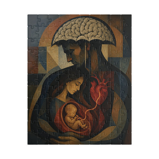 Embrace of Life 520‑Piece Art Puzzle — Seven-Month Lullaby Modernism Painting