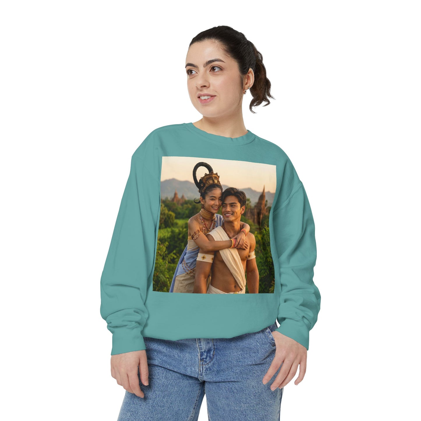 Couple Portrait Sweatshirt — Romantic Travel Photo Crewneck