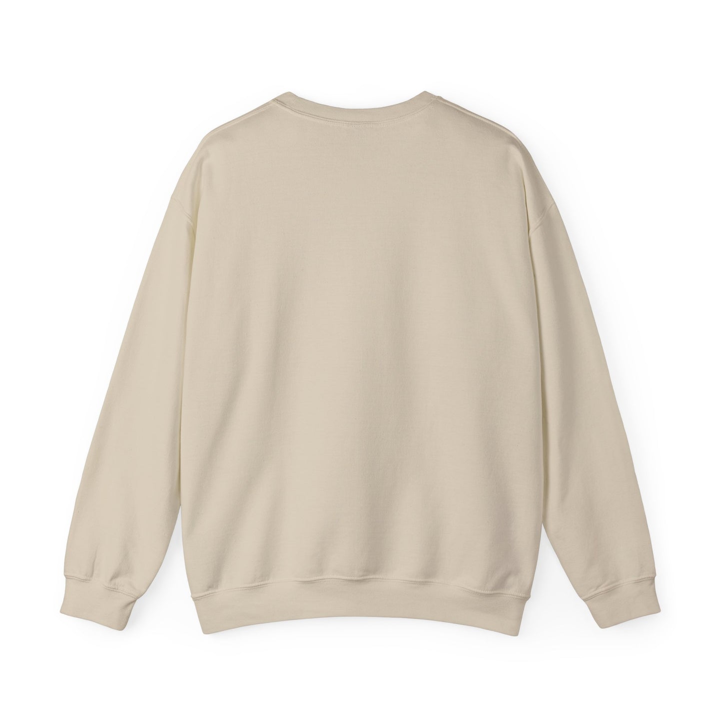 Crewneck Sweatshirt — Minimal Road Sketch Graphic with Handwritten Lyrics