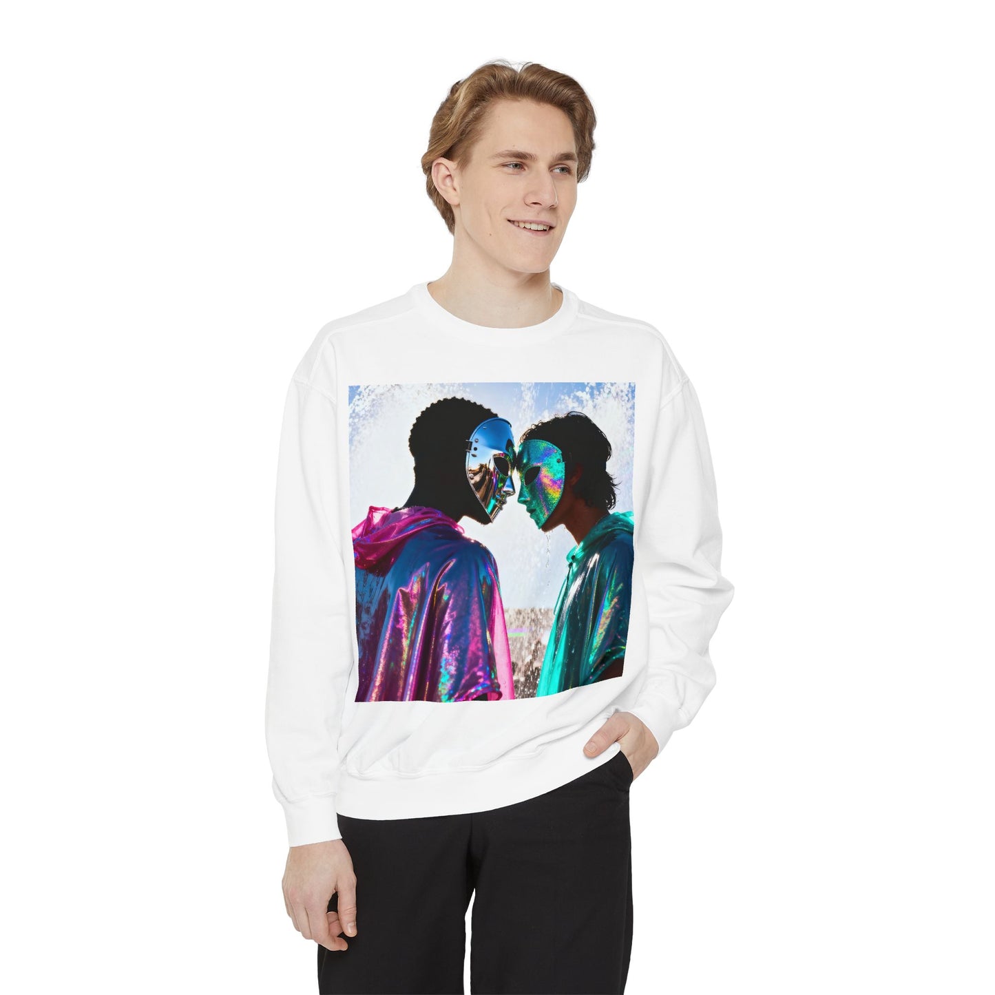 Cosmic Lovers Art Sweatshirt