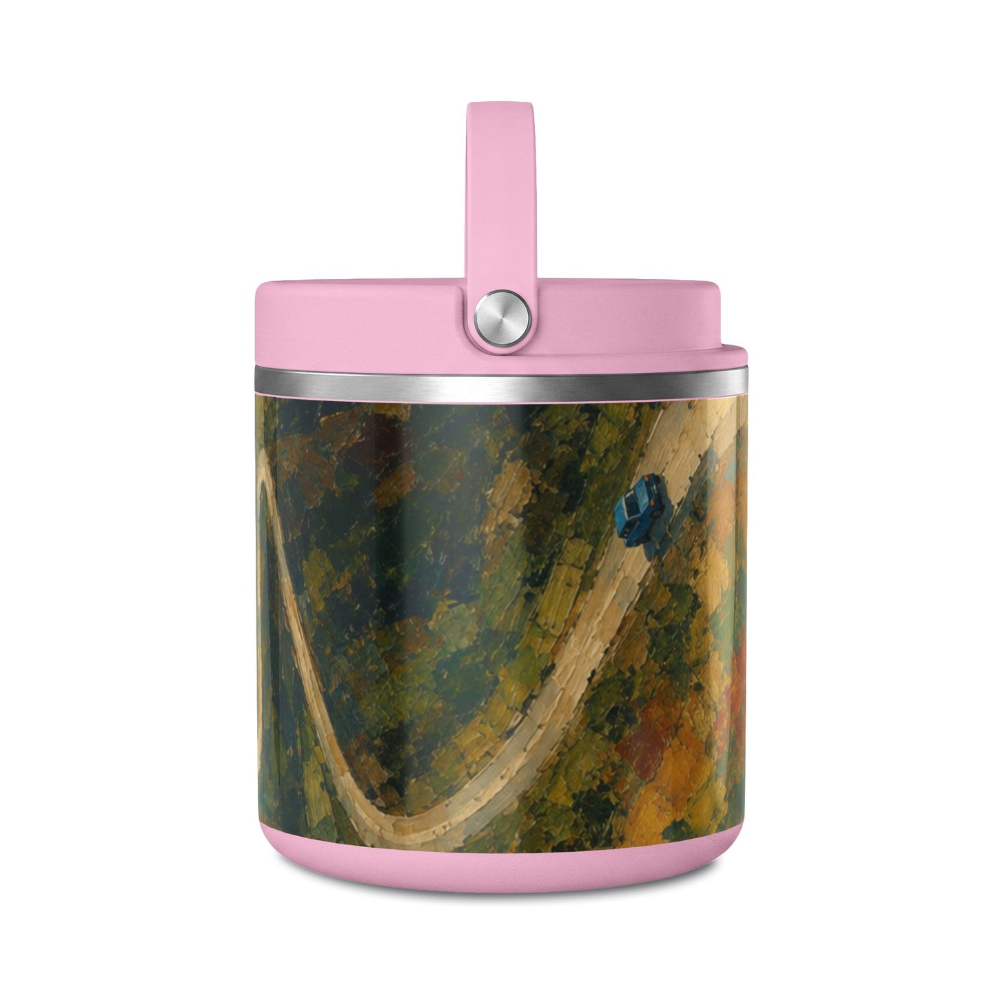 25oz Insulated Food Jar — Abstract Art Ledo road (Burma)