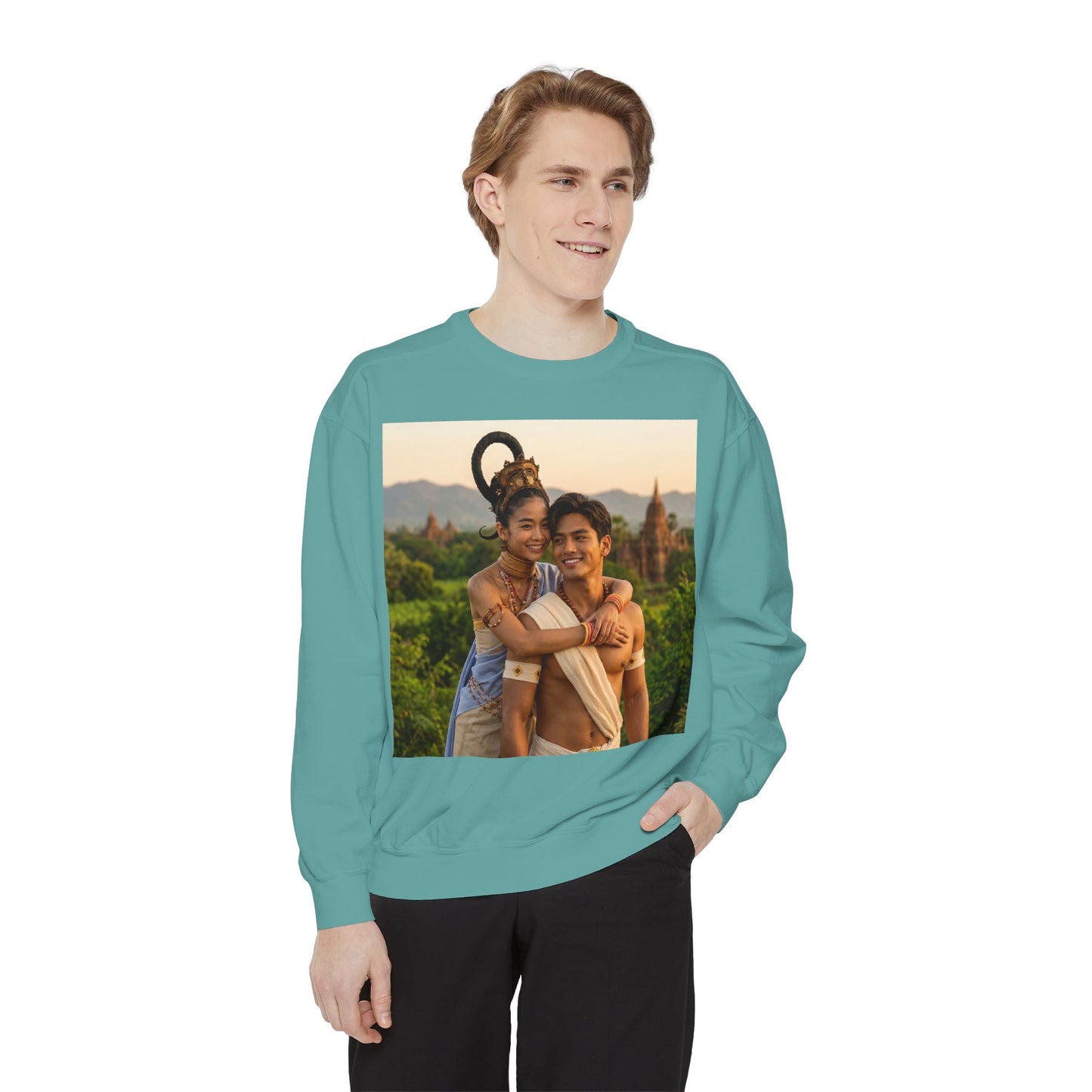 Couple Portrait Sweatshirt — Romantic Travel Photo Crewneck