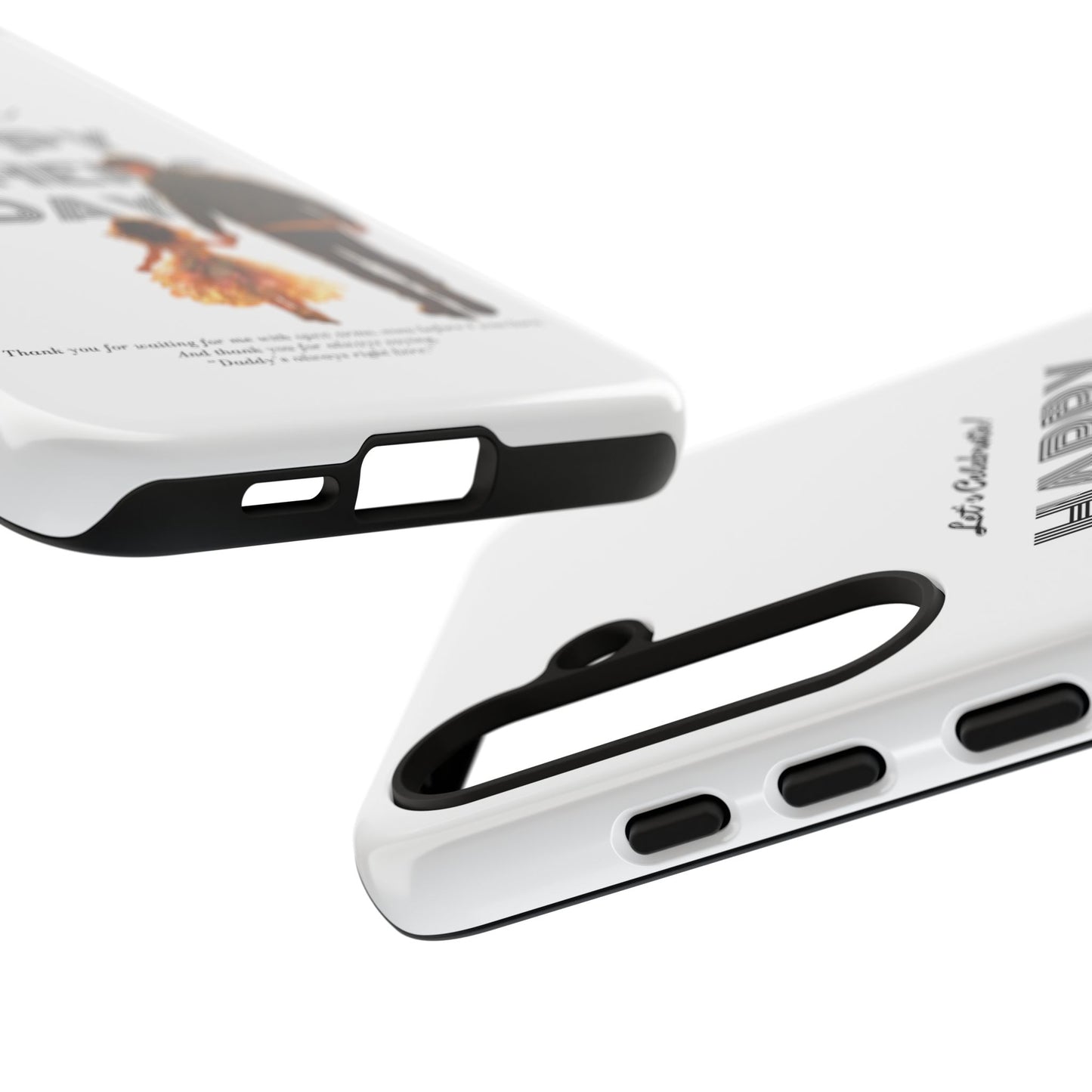 Father's Day Phone Case — "Let's Celebrate! Happy Father's Day" Dad & Daughter Design