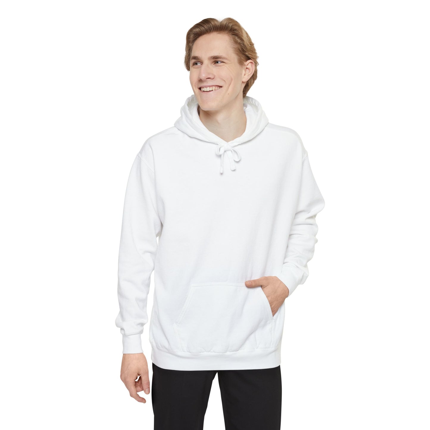 Classic White Hoodie — Minimal Garment-Dyed Pullover for Everyday Comfort