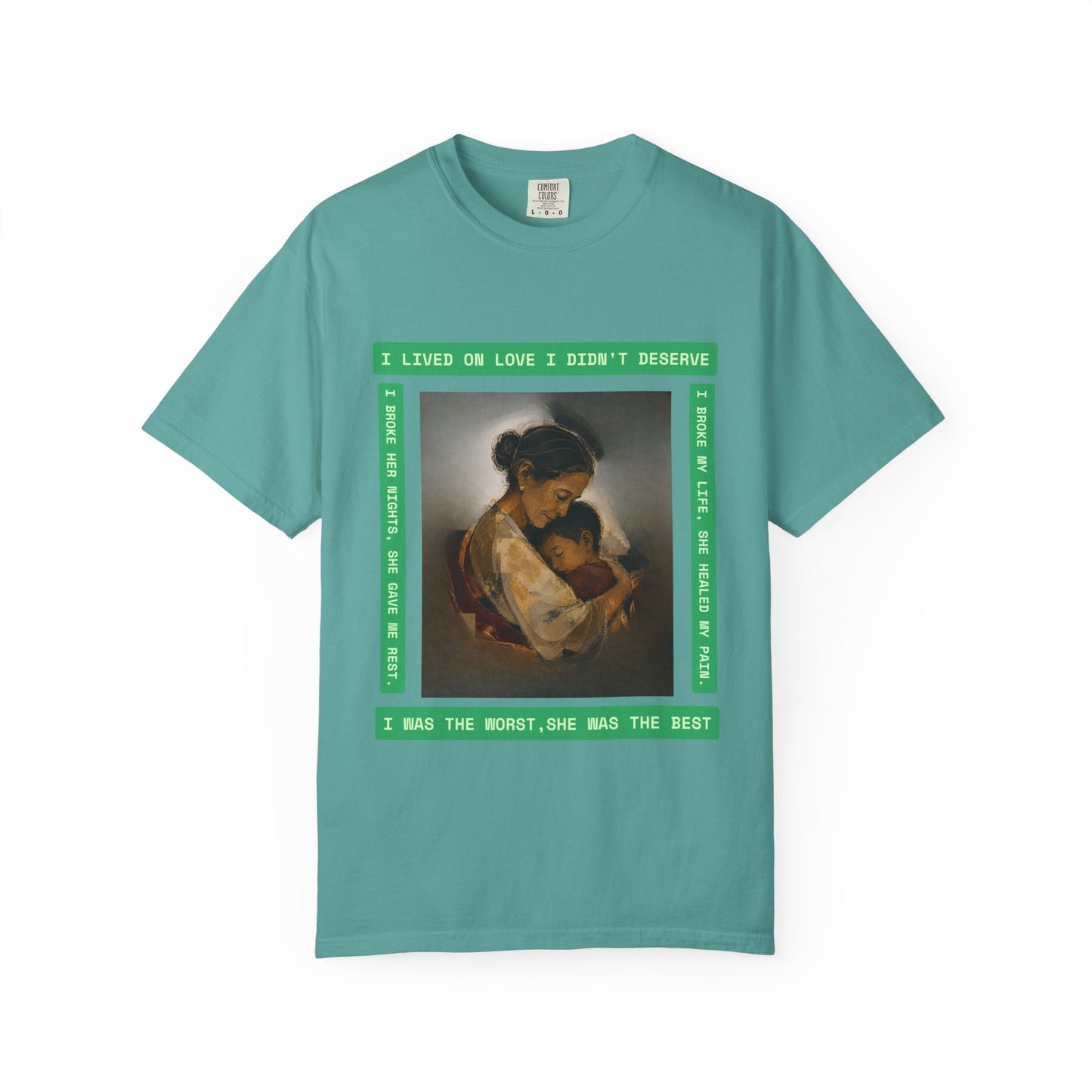 T-Shirt — 'I Lived on Love I Didn’t Deserve' Mother & Child Art Tee