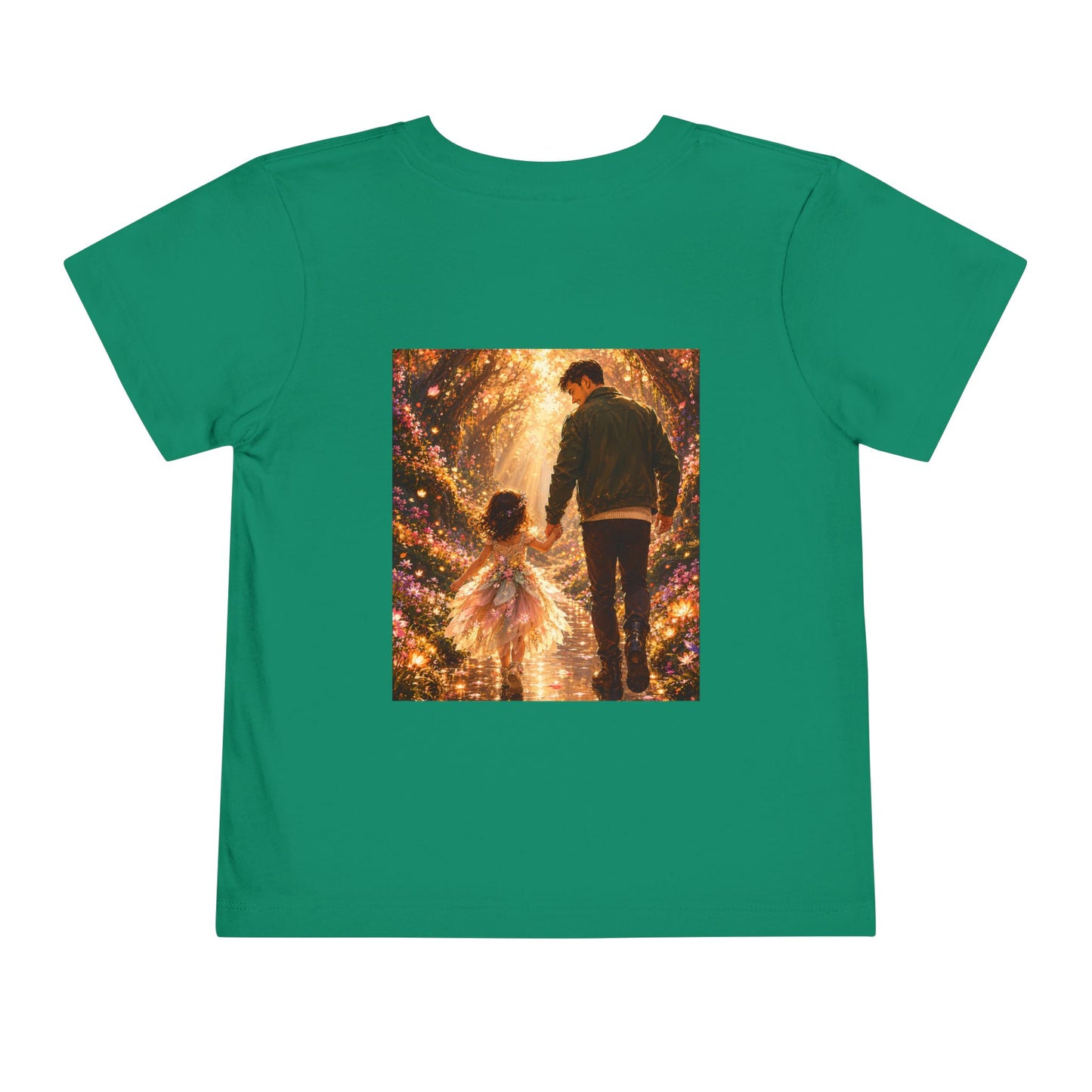 Toddler Tee — "Welcome Little One" Father & Daughter Walk Graphic