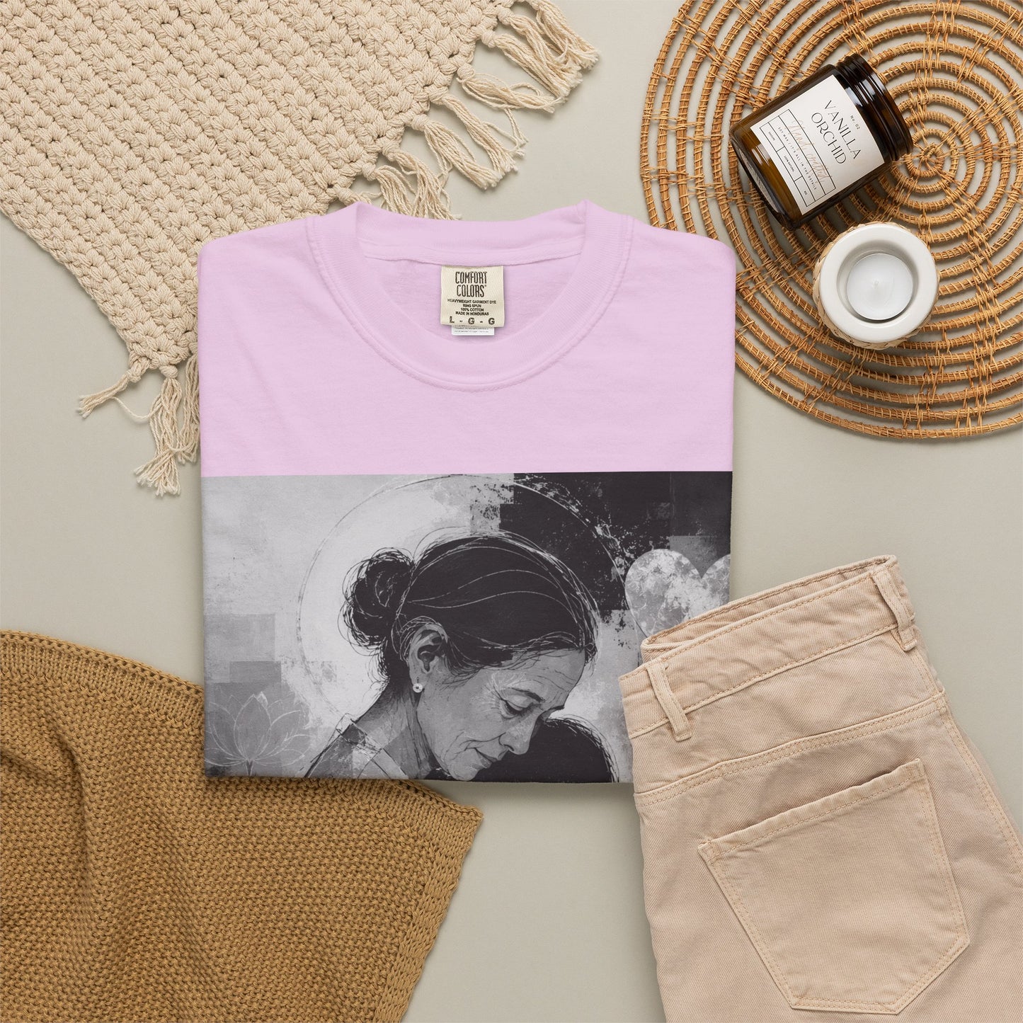Mother's Day T-Shirt - Vintage Mother & Baby Portrait with "Happy Mother's Day"