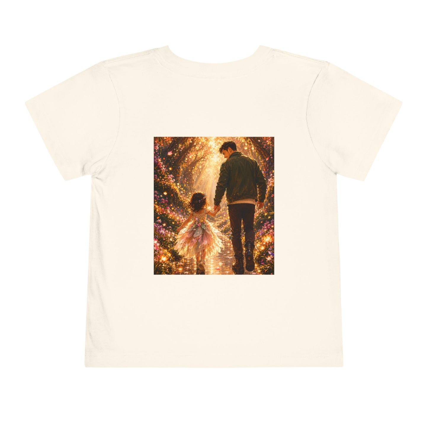 Toddler Tee — "Welcome Little One" Father & Daughter Walk Graphic