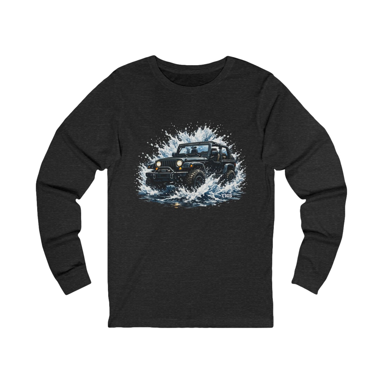 Vintage Off-Road Truck Long Sleeve Tee — Retro 4x4 Splash Graphic