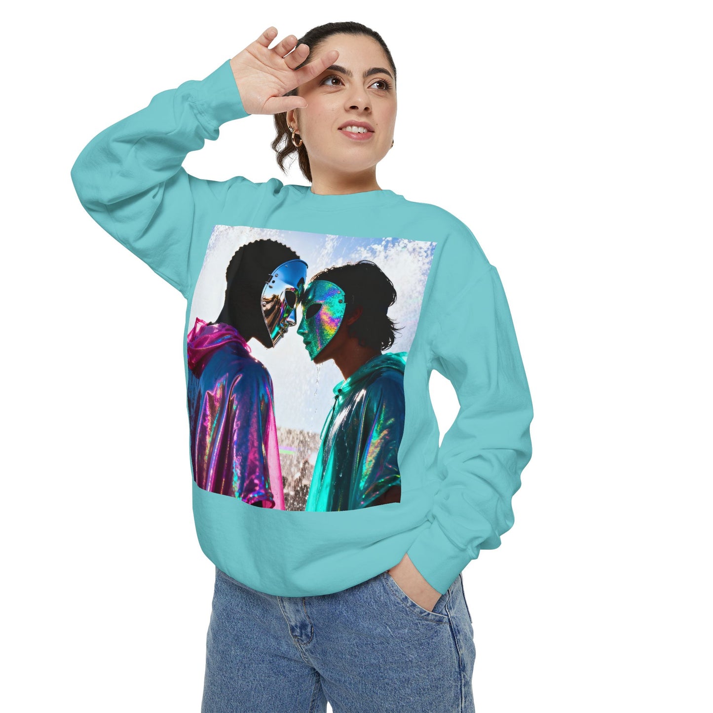 Cosmic Lovers Art Sweatshirt