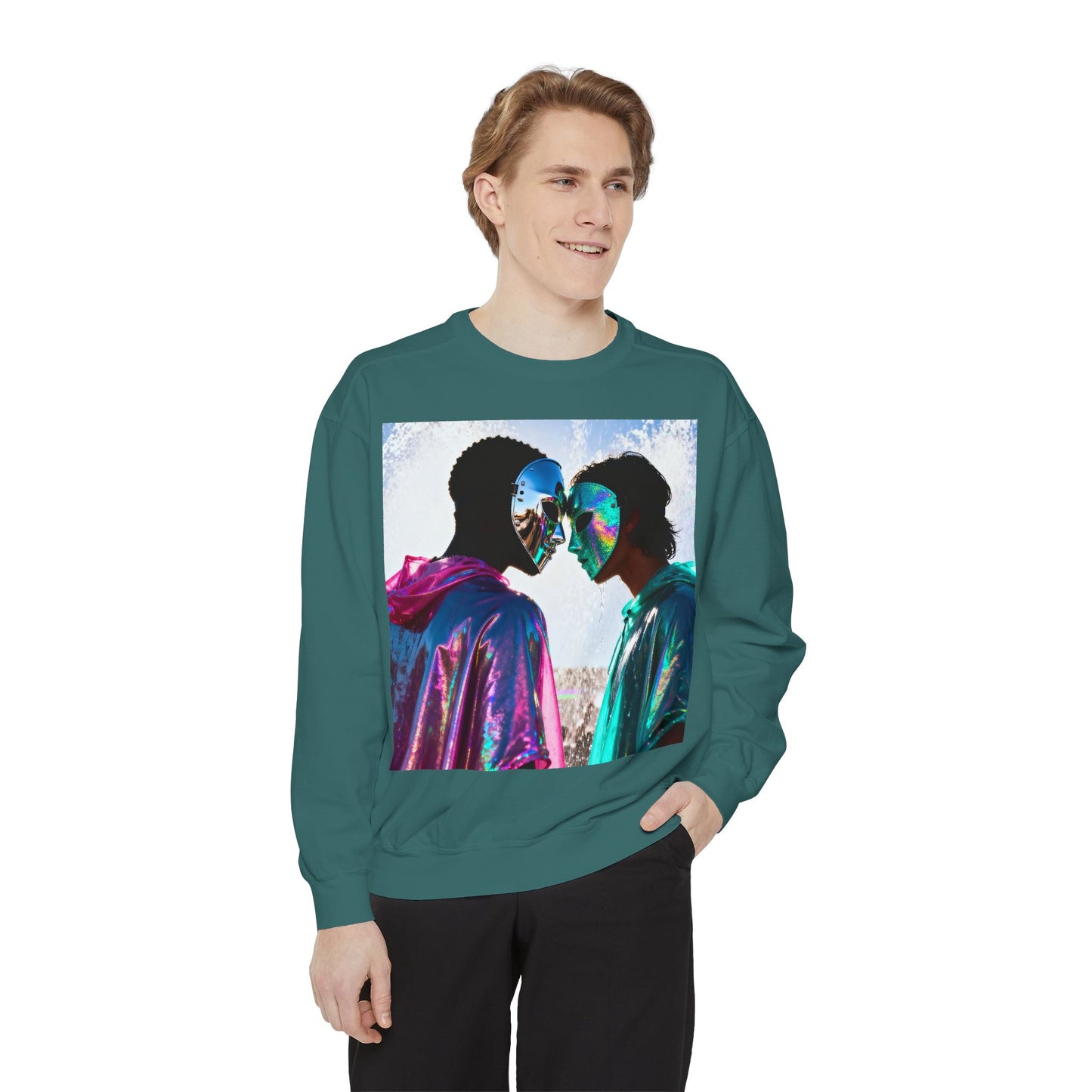 Cosmic Lovers Art Sweatshirt