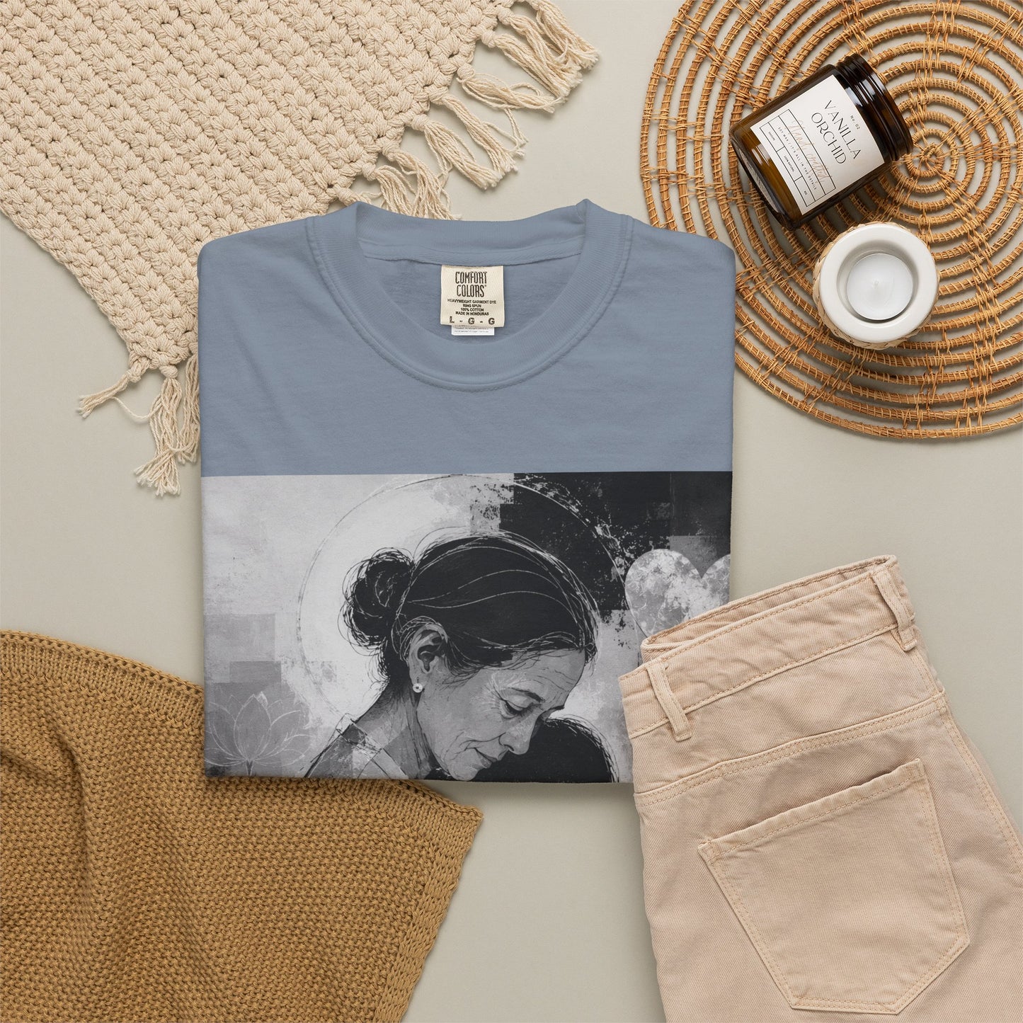 Mother's Day T-Shirt - Vintage Mother & Baby Portrait with "Happy Mother's Day"