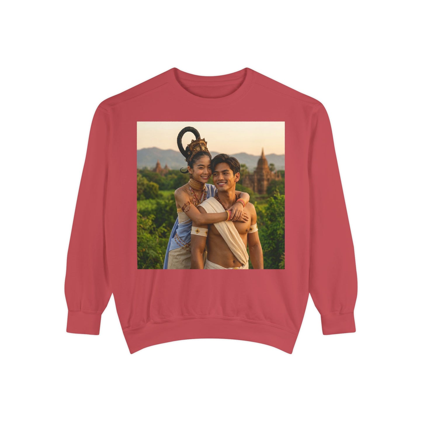 Couple Portrait Sweatshirt — Romantic Travel Photo Crewneck