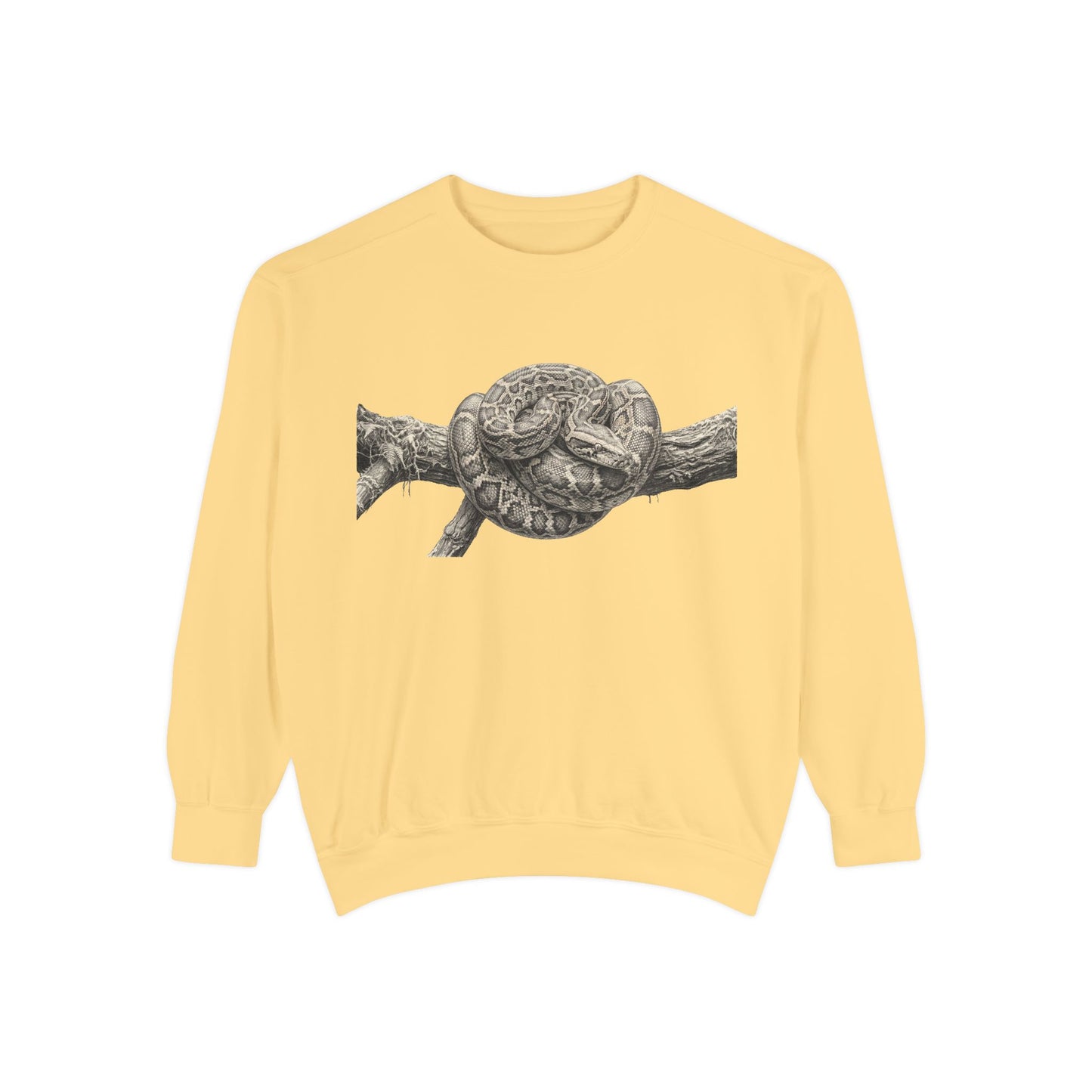 Unisex Garment-Dyed Sweatshirt (Burmese Python)
