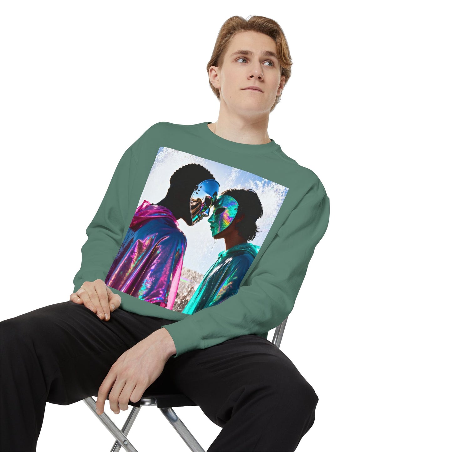 Cosmic Lovers Art Sweatshirt