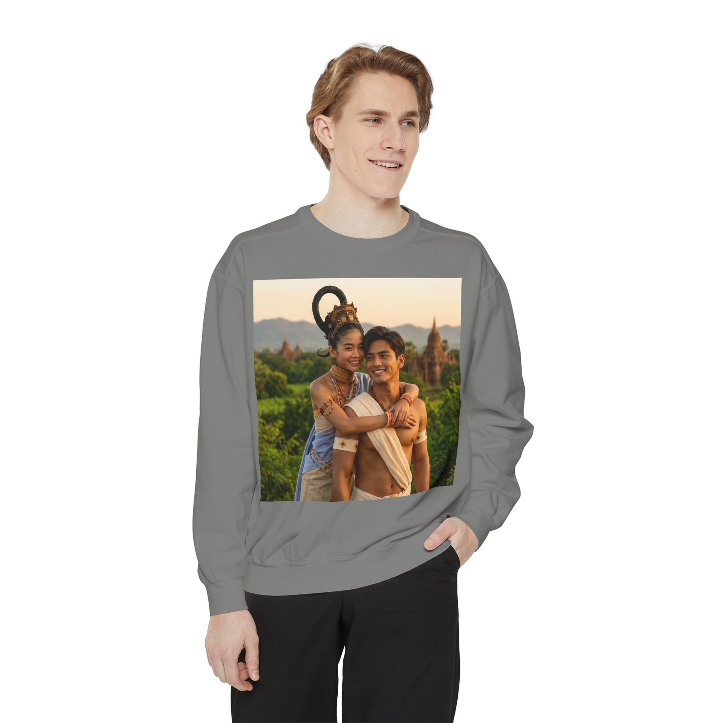 Couple Portrait Sweatshirt — Romantic Travel Photo Crewneck