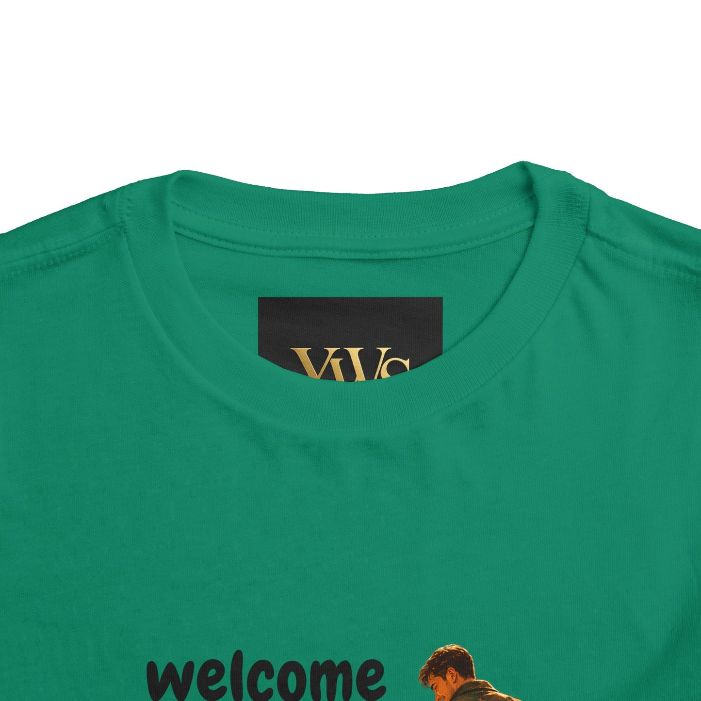 Toddler Tee — "Welcome Little One" Father & Daughter Walk Graphic