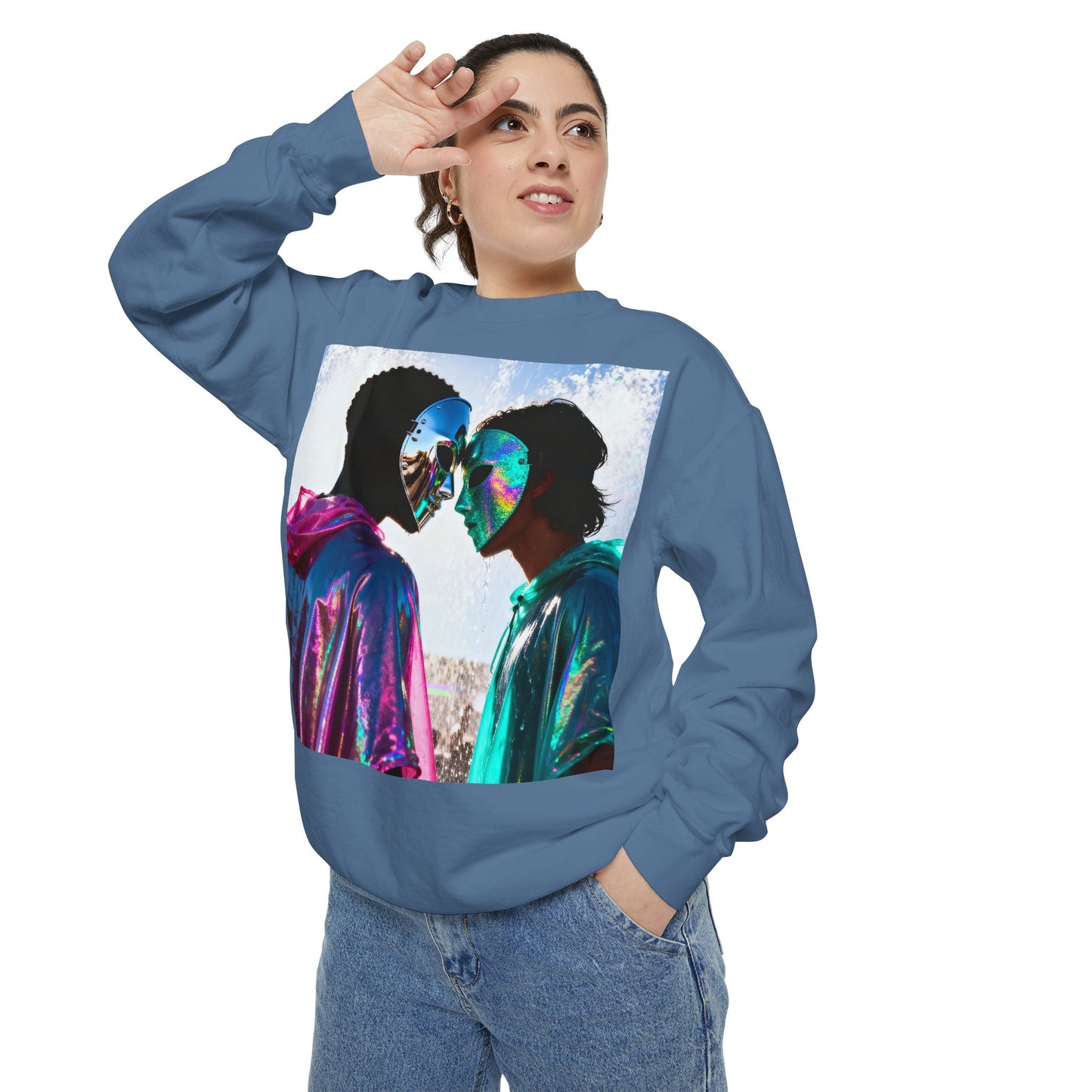 Cosmic Lovers Art Sweatshirt