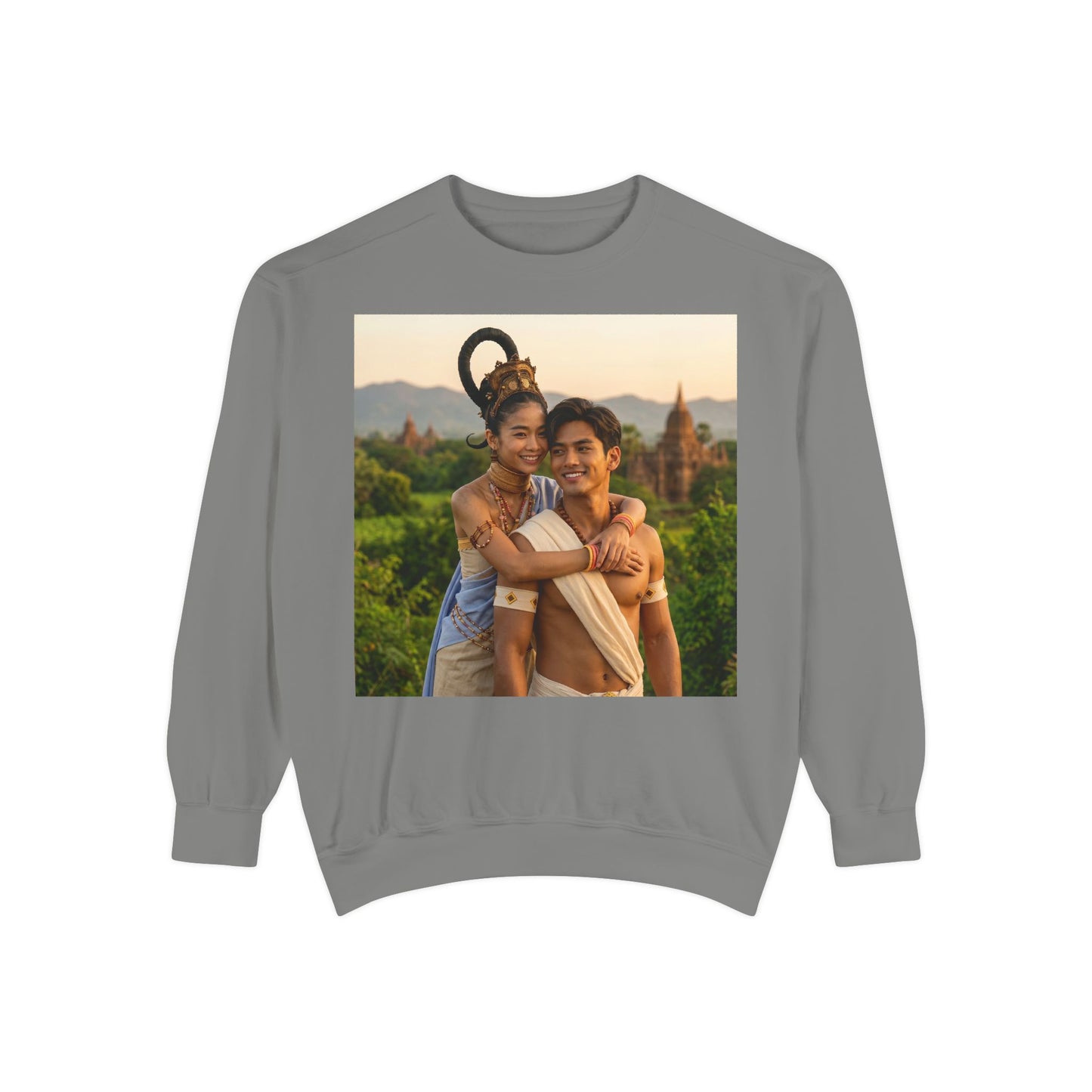 Couple Portrait Sweatshirt — Romantic Travel Photo Crewneck