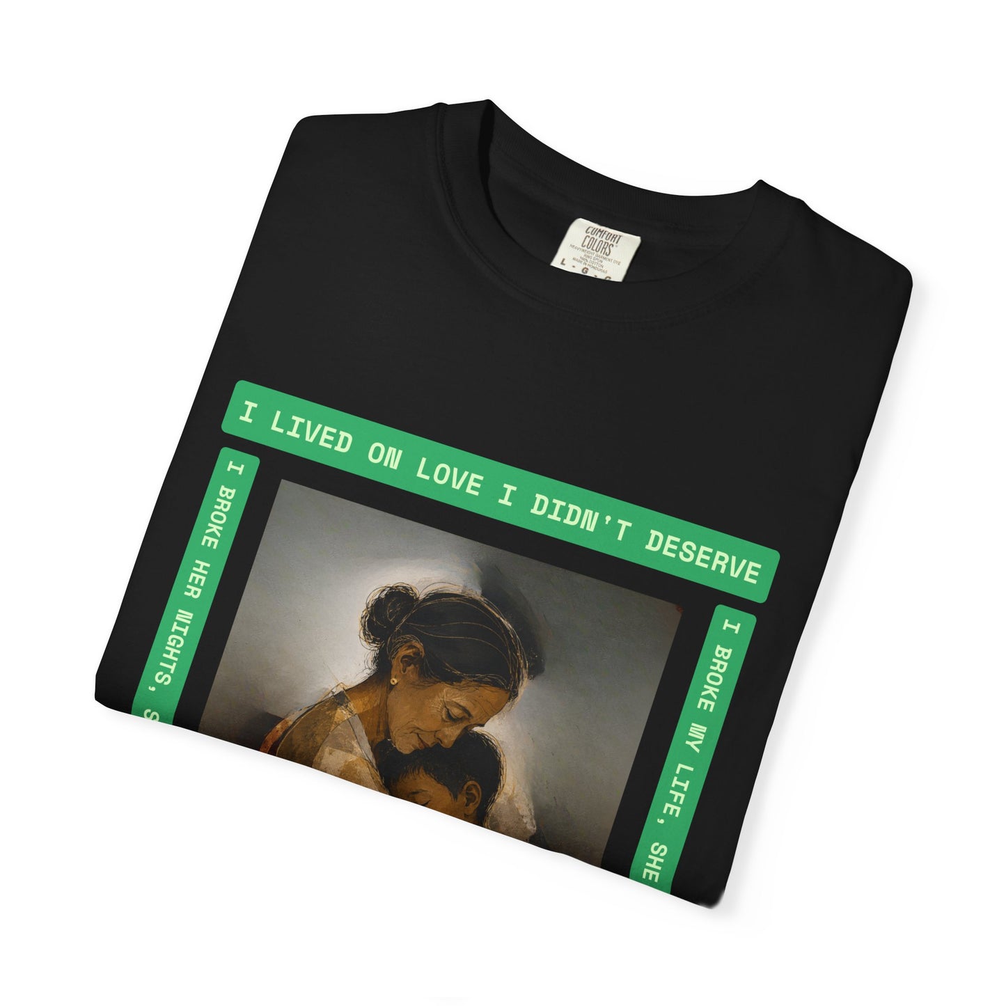 T-Shirt — 'I Lived on Love I Didn’t Deserve' Mother & Child Art Tee