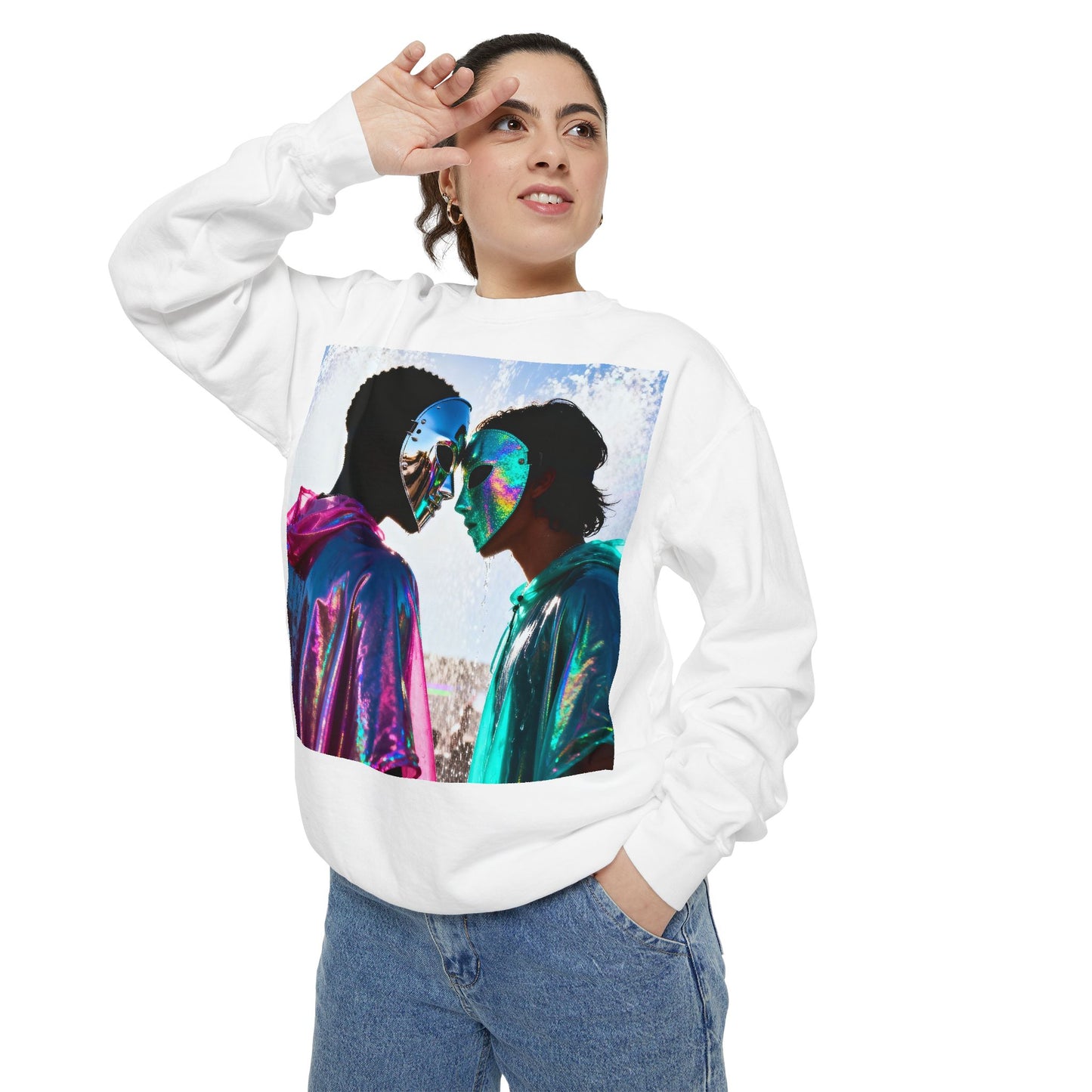 Cosmic Lovers Art Sweatshirt